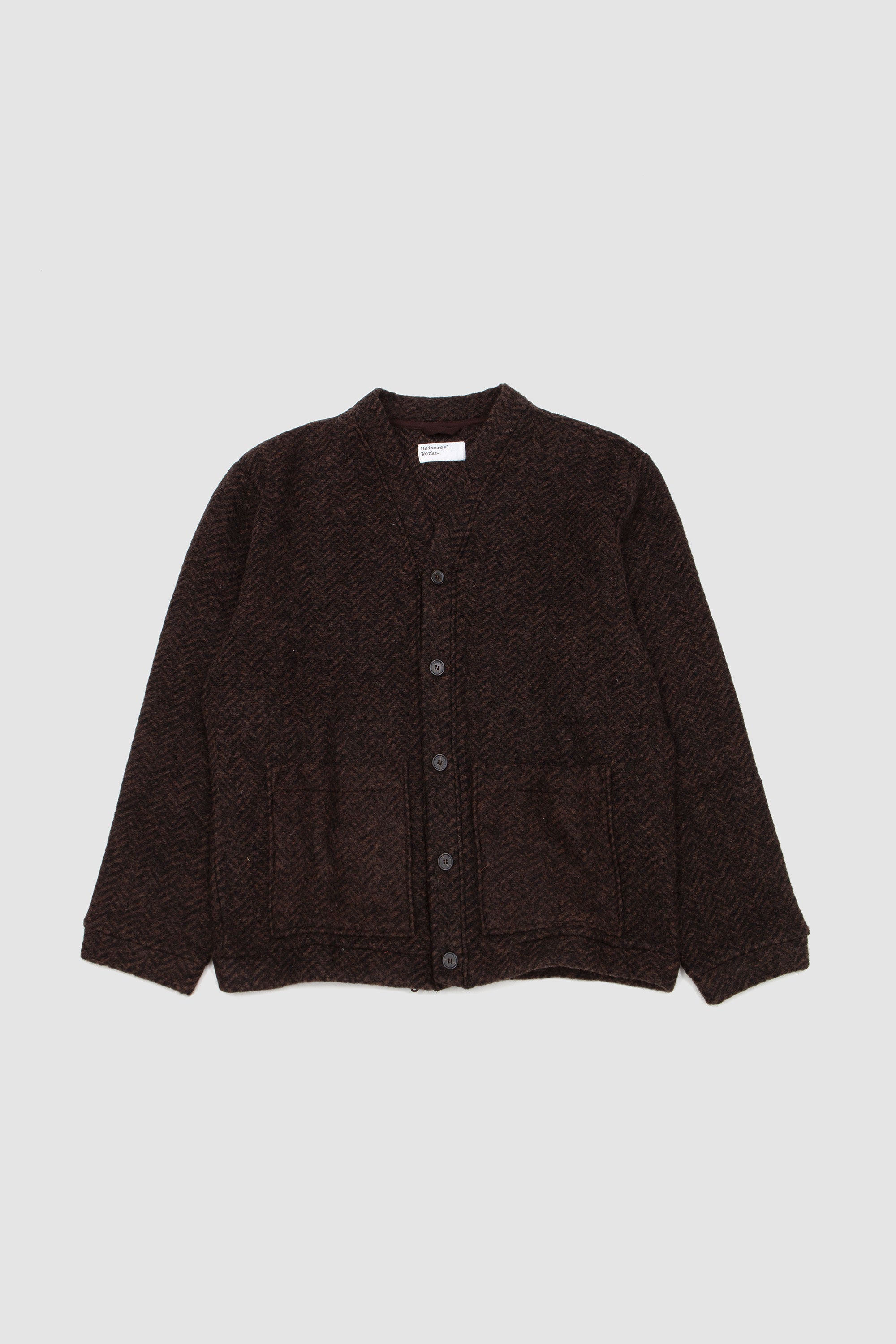 Advance Cardigan Raven Fleece Brown_1