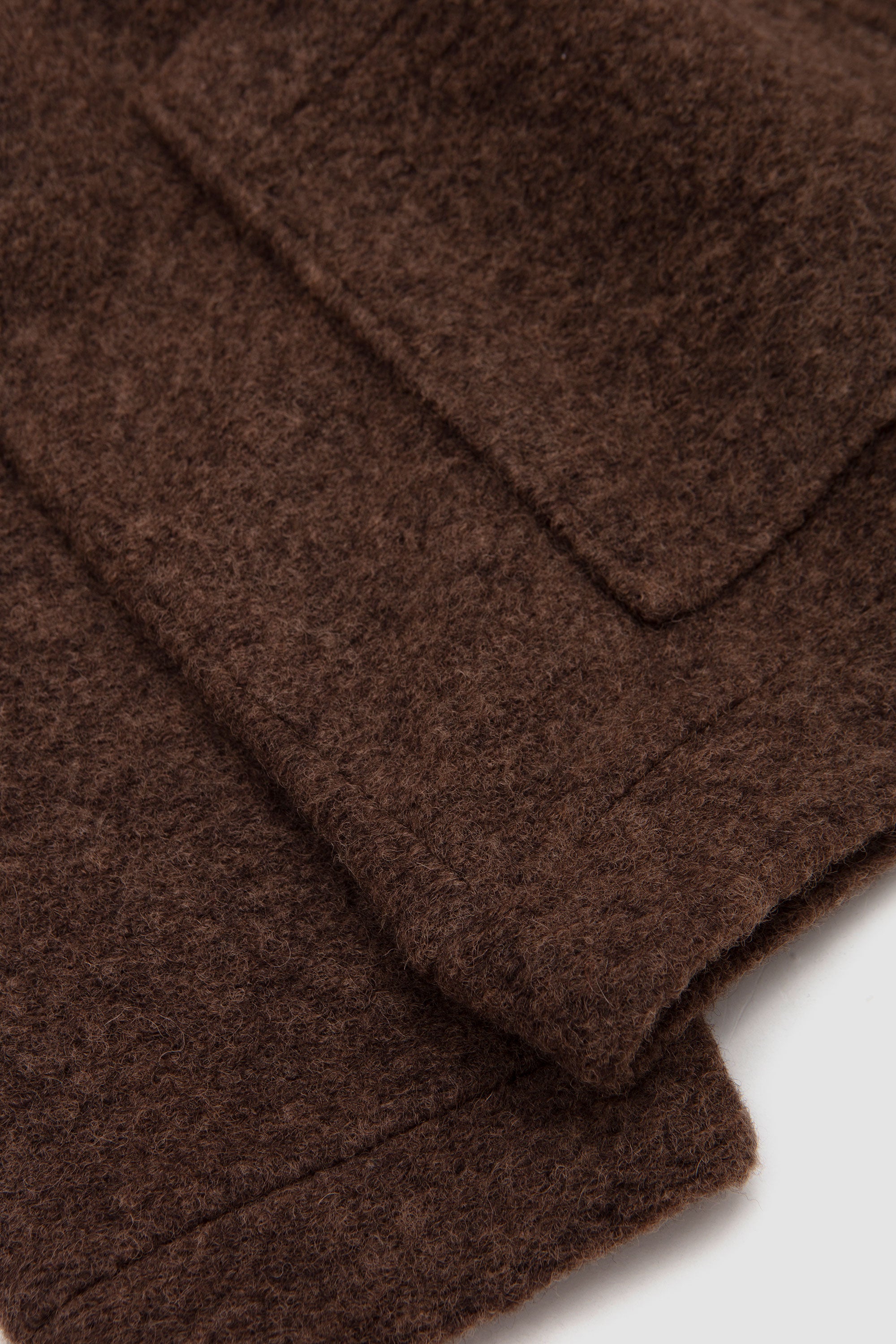 Advance Cardigan Wool Fleece Brown Marl_3