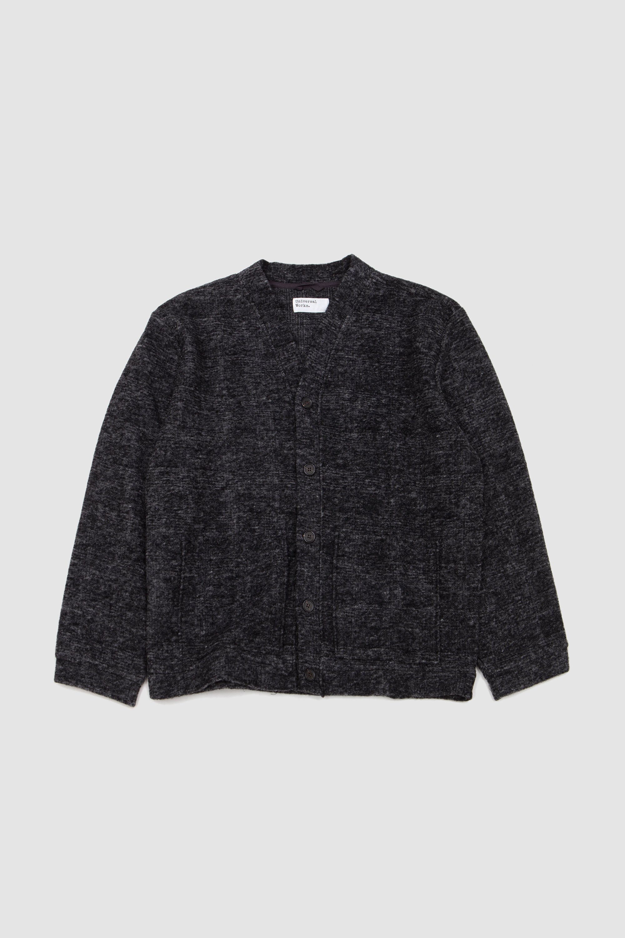 Advanced Cardigan Wool Mix Knit Grey Marl_1