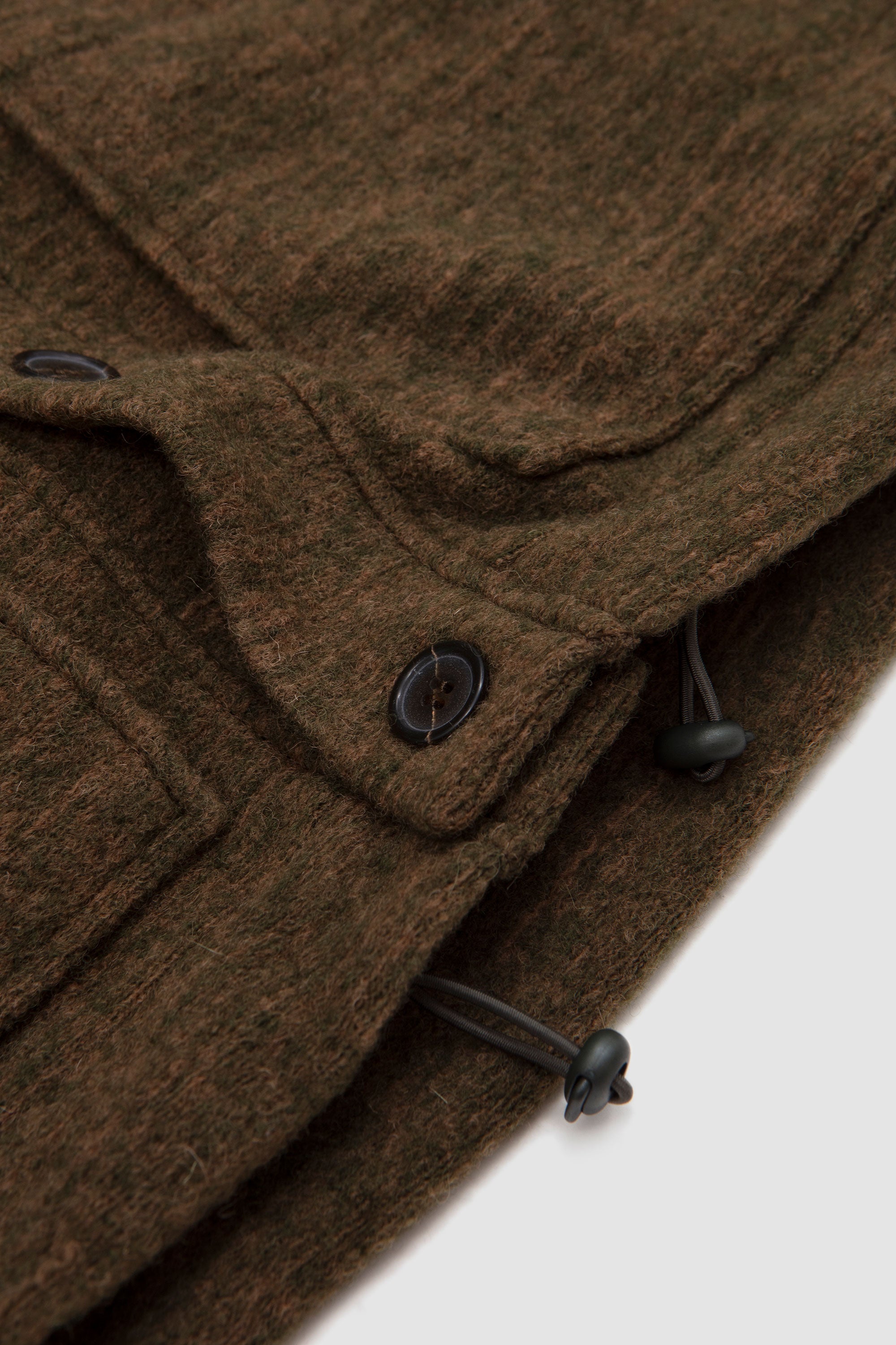 Advanced Cardigan Wool Mix Knit Olive_3