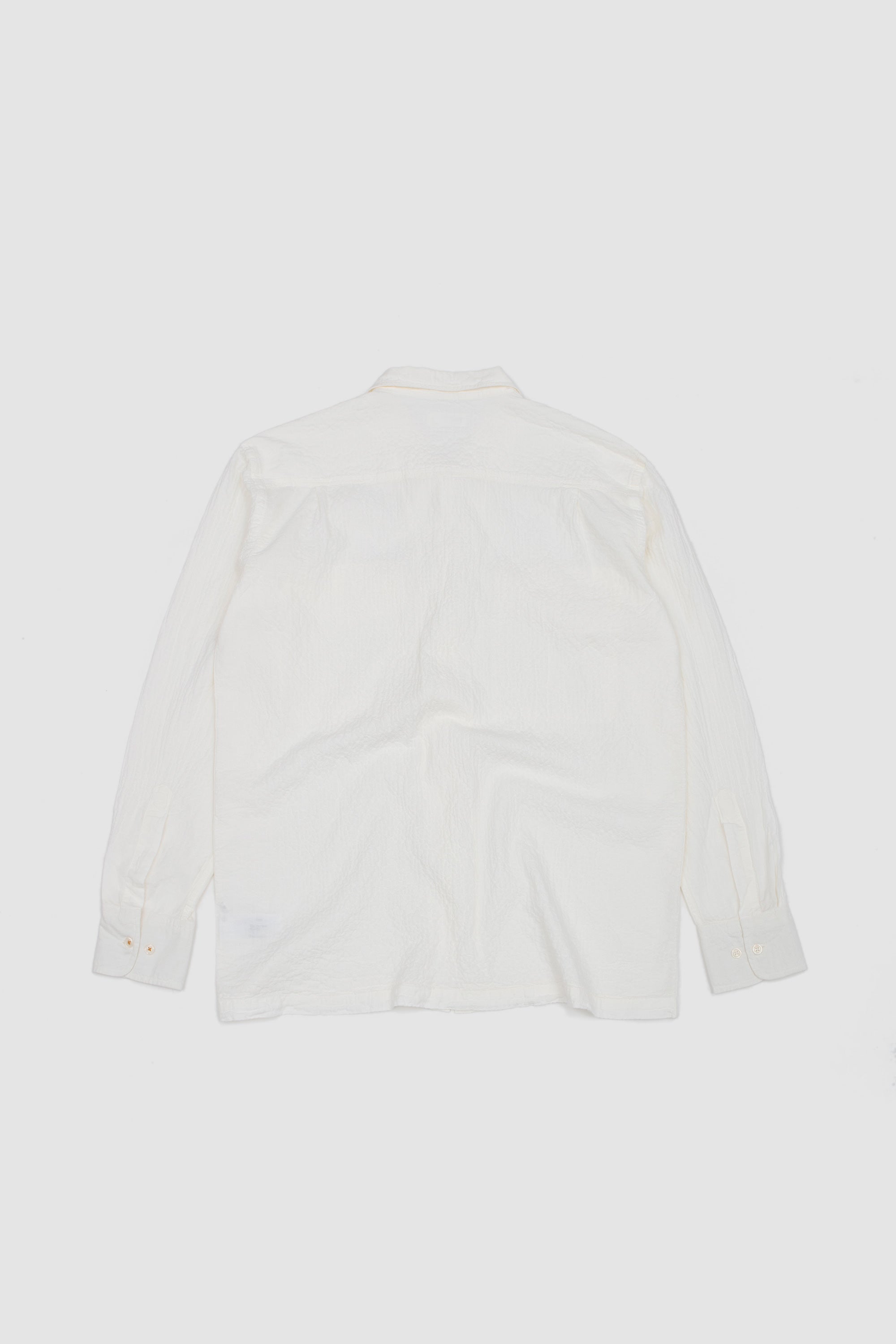 Attendant Shirt Arten Seersucker Ecru_4