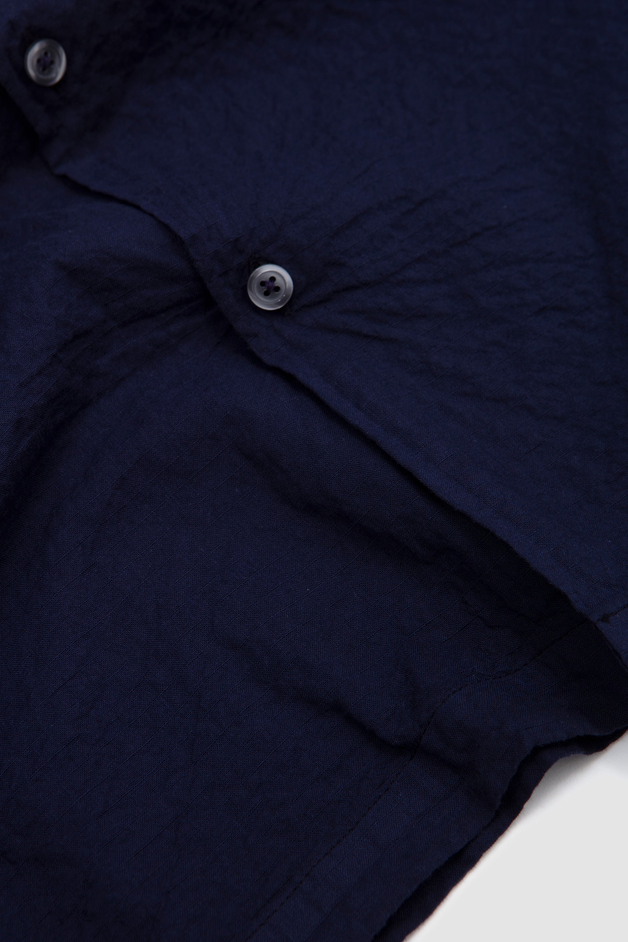 Attendant Shirt Arten Seersucker Navy_3