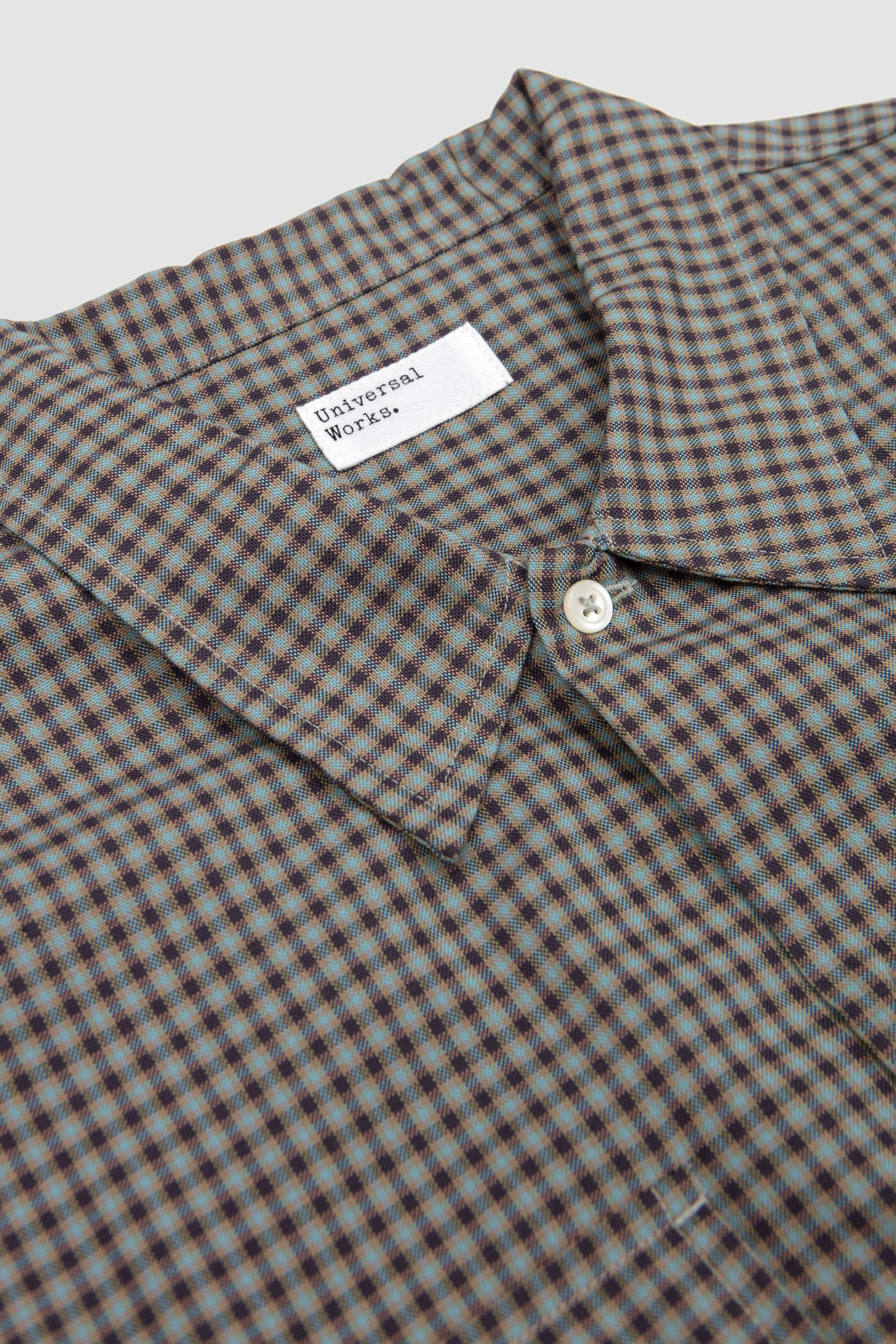 Attendant Shirt Parker Check Sand/ Olive_2