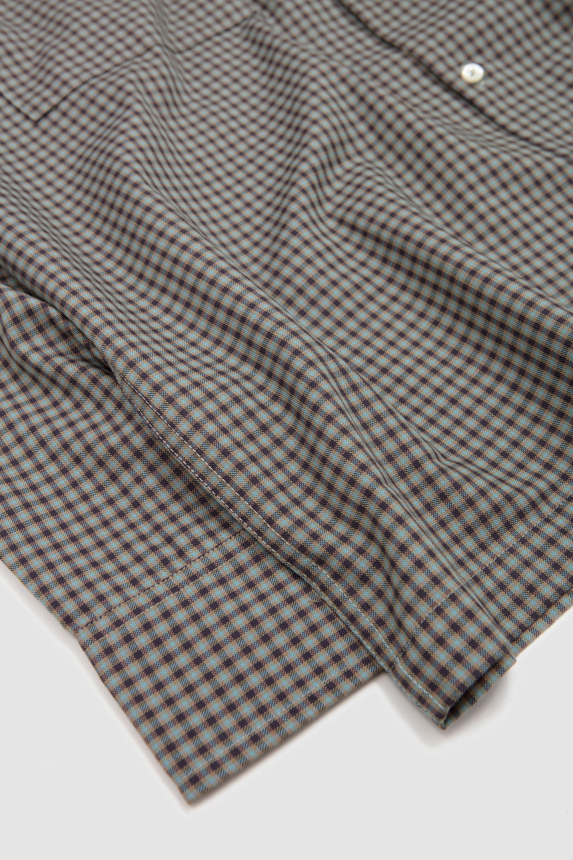Attendant Shirt Parker Check Sand/ Olive_3