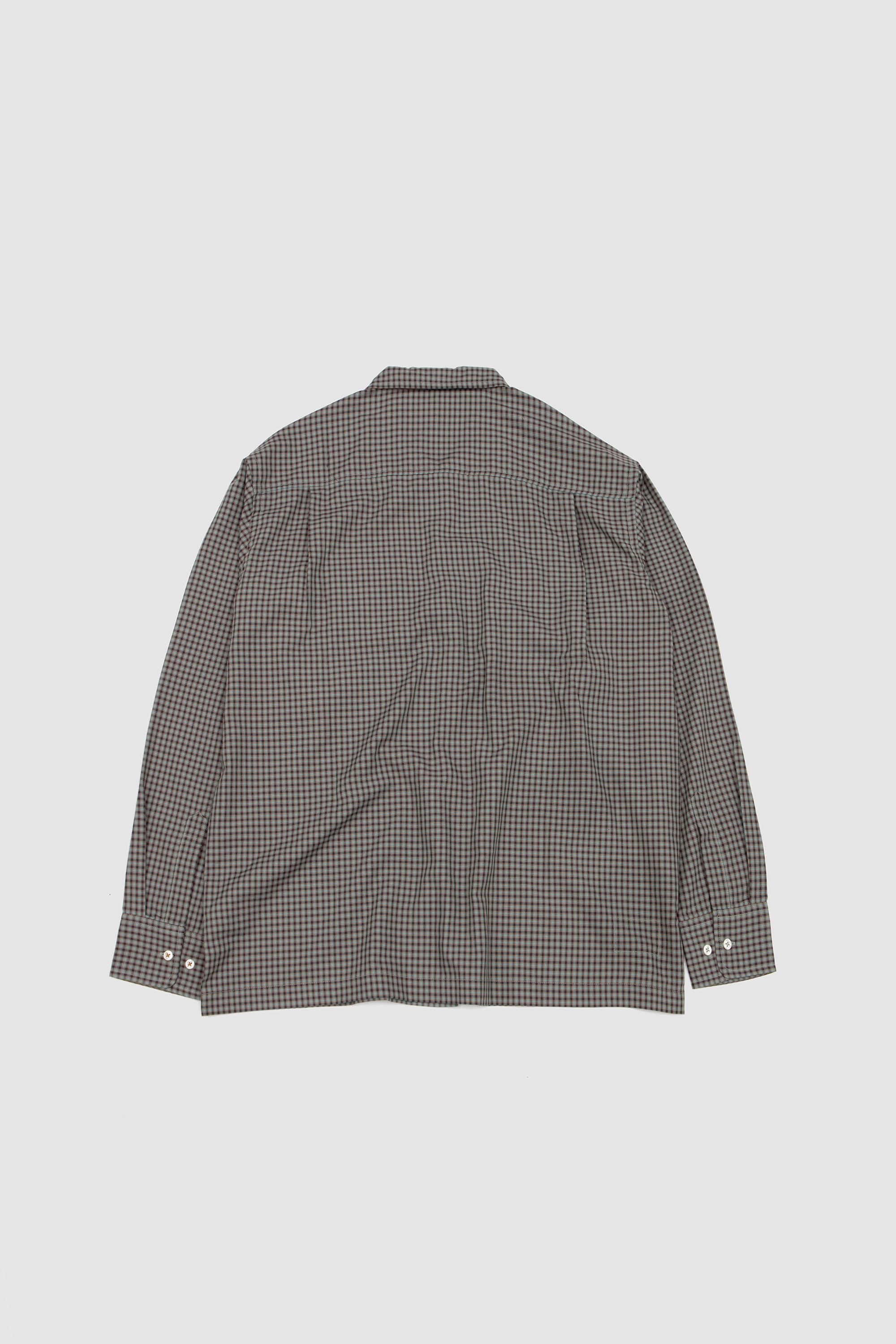 Attendant Shirt Parker Check Sand/ Olive_4