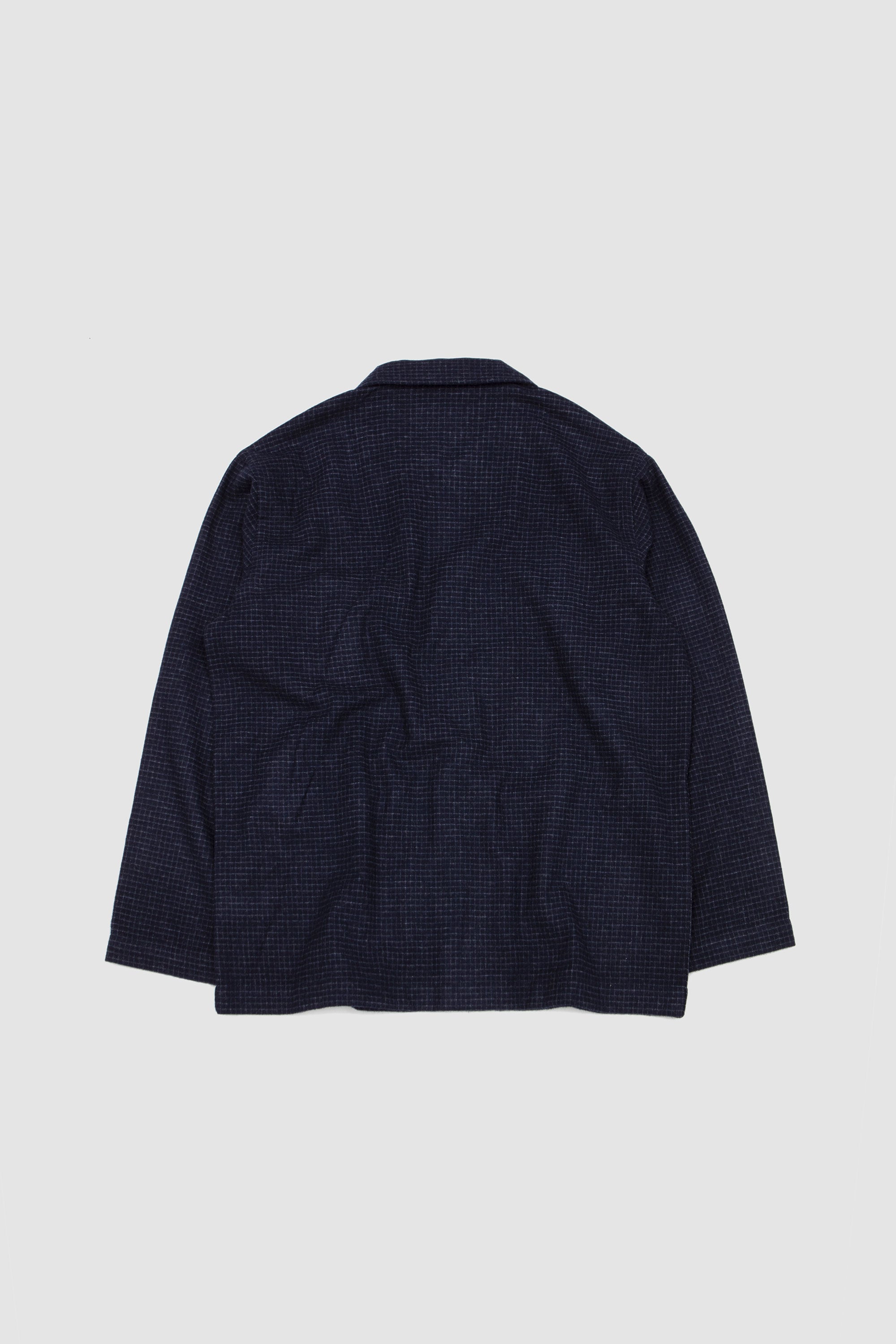 Bakers Overshirt Bobby Wool Mix Navy Check_4
