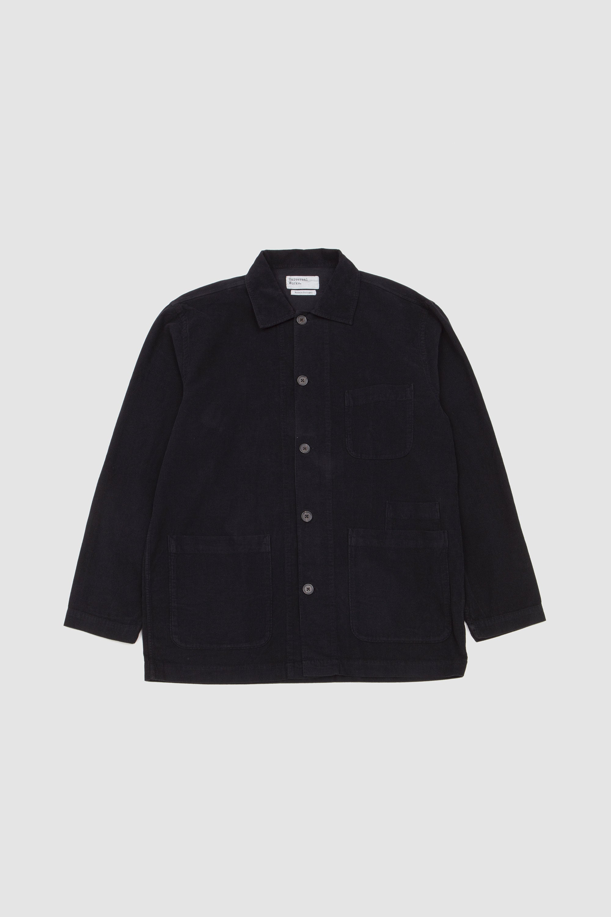 Bakers Overshirt Fine Cord Black