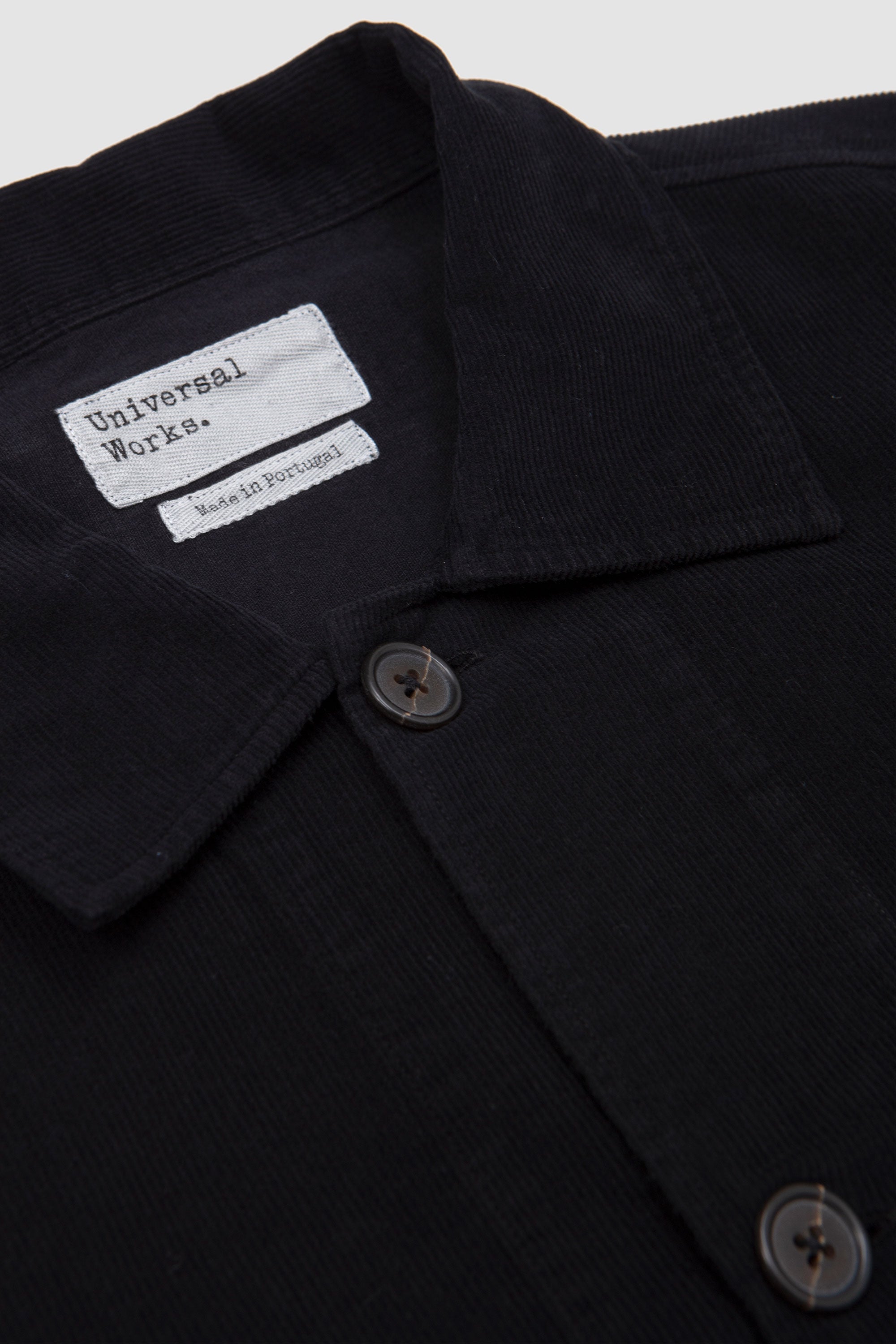 Bakers Overshirt Fine Cord Black_2