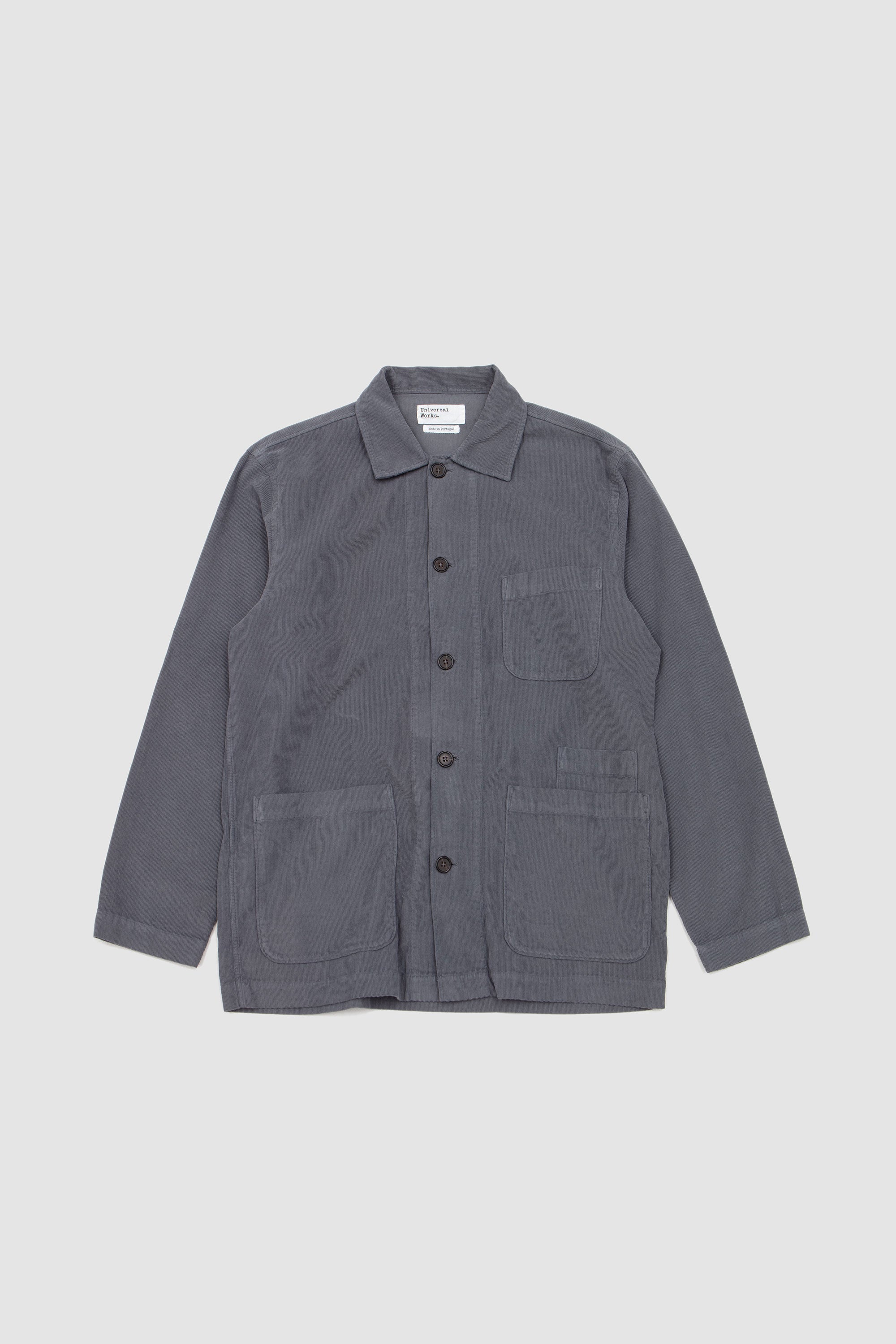 Bakers Overshirt Fine Cord Grey_1