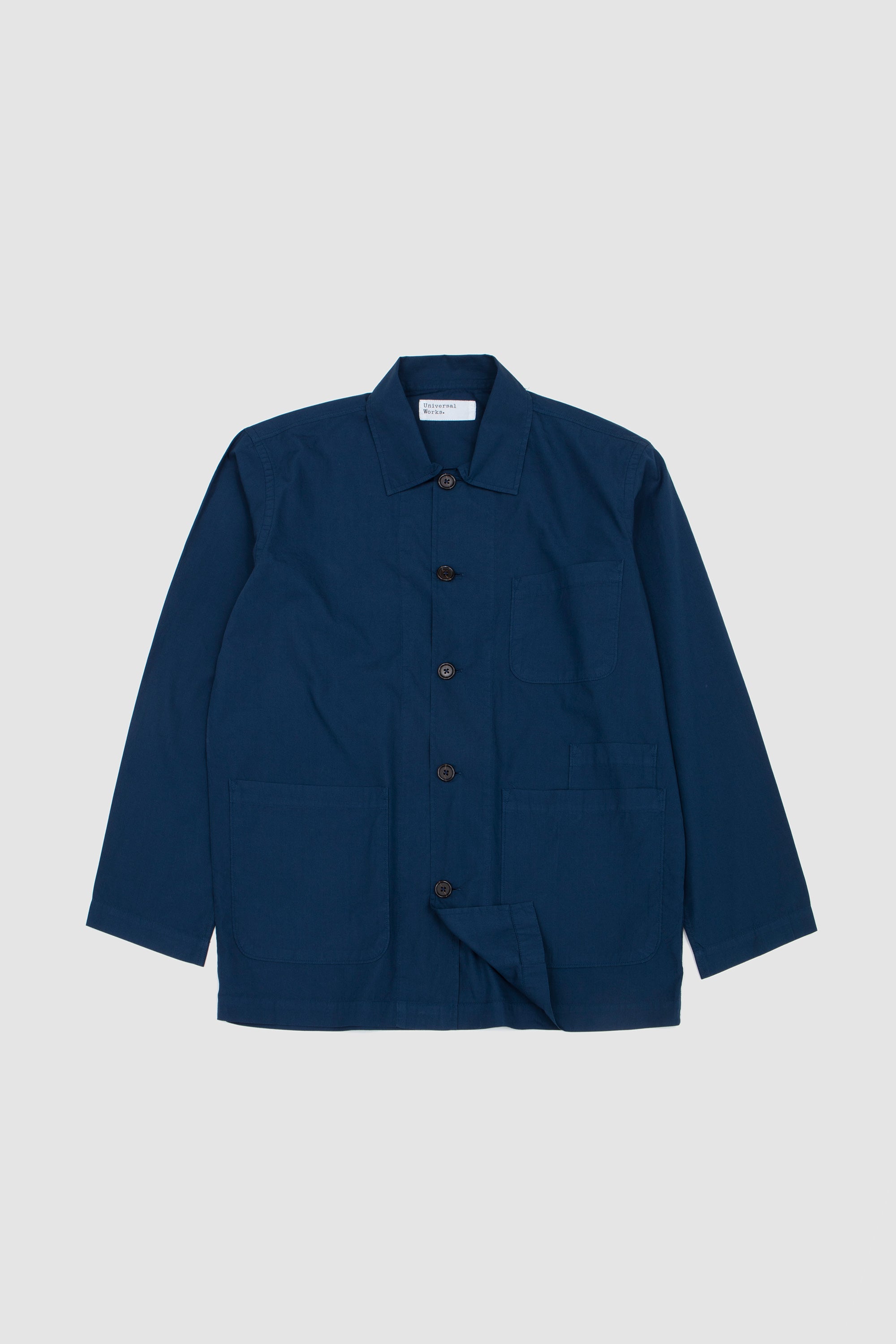 Bakers Overshirt Organic Fine Poplin Navy_1