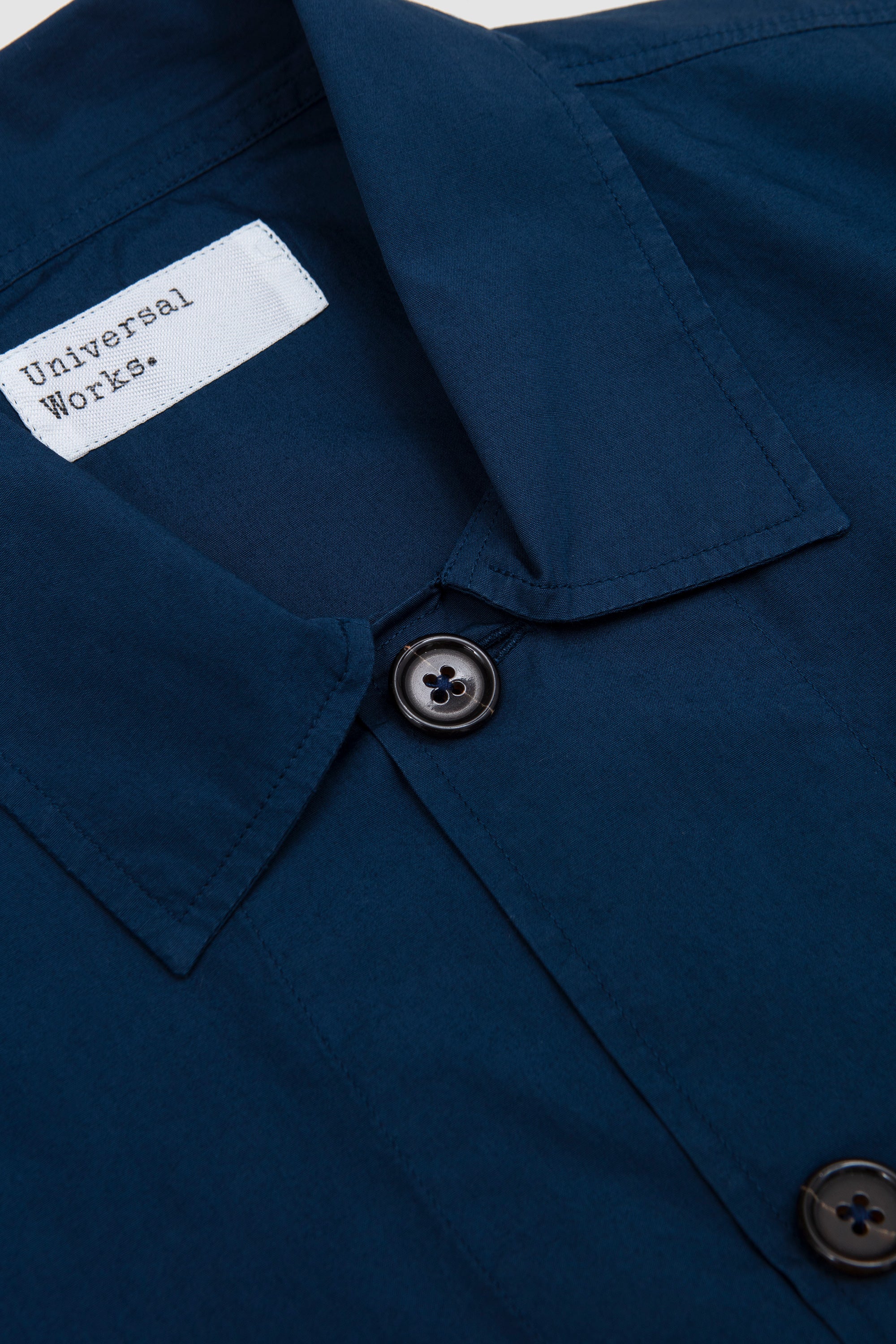 Bakers Overshirt Organic Fine Poplin Navy_2