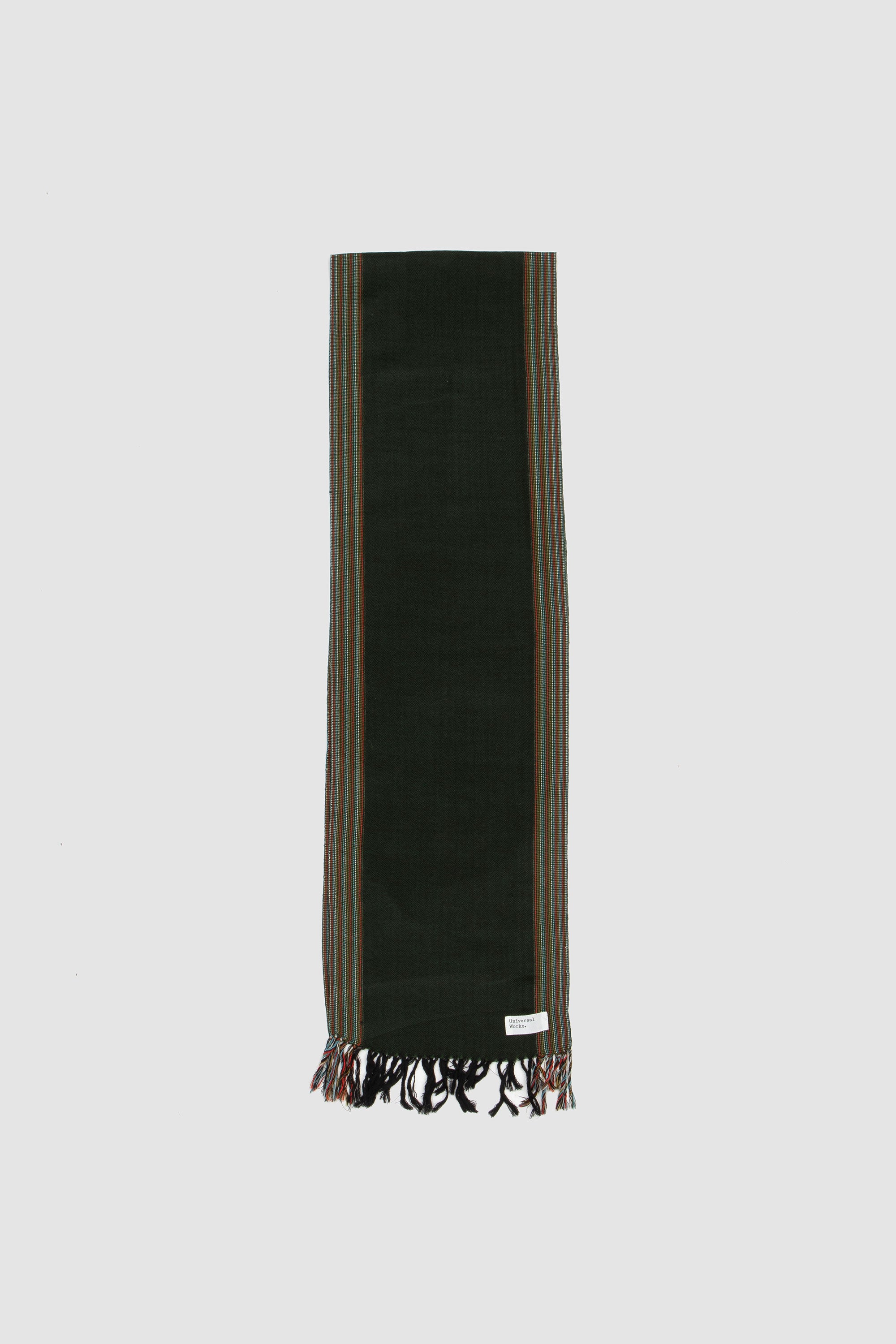 Border Wool Scarf Merino Wool Forest_1