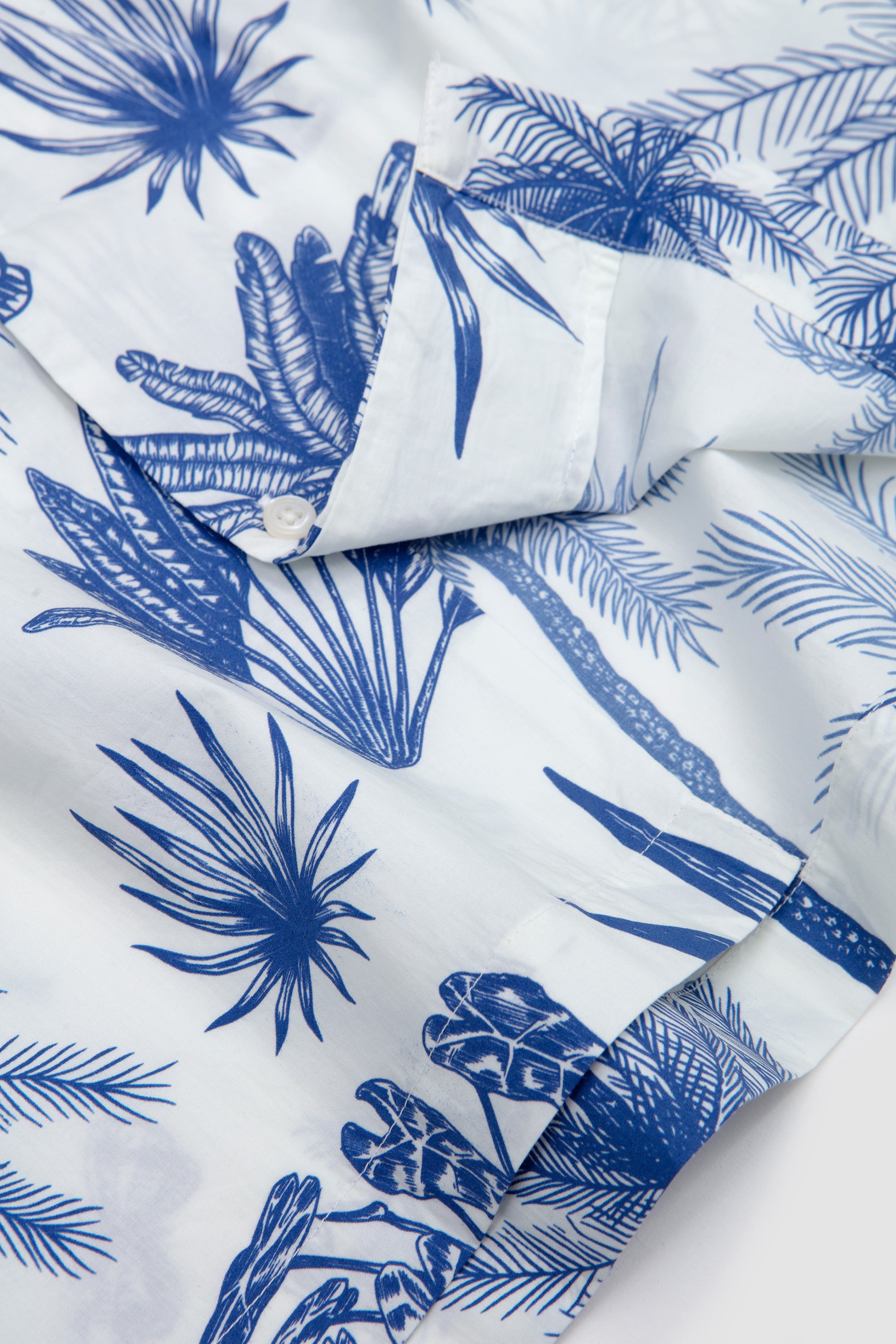 Camp Shirt Jungle Toile Poplin White_3