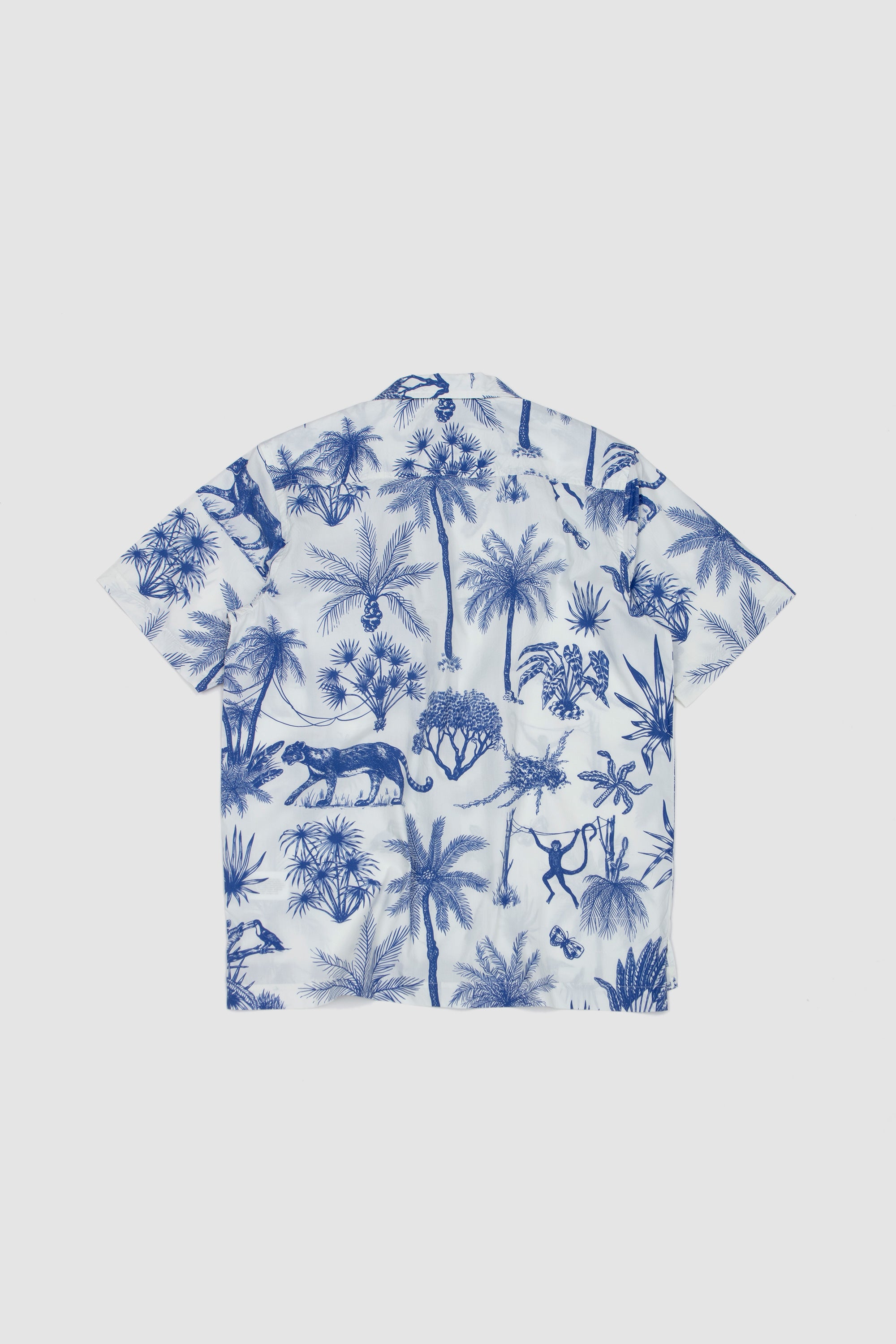 Camp Shirt Jungle Toile Poplin White_4