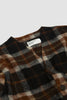 SPORTIVO STORE_Cardigan British Check Fleece Brown_3