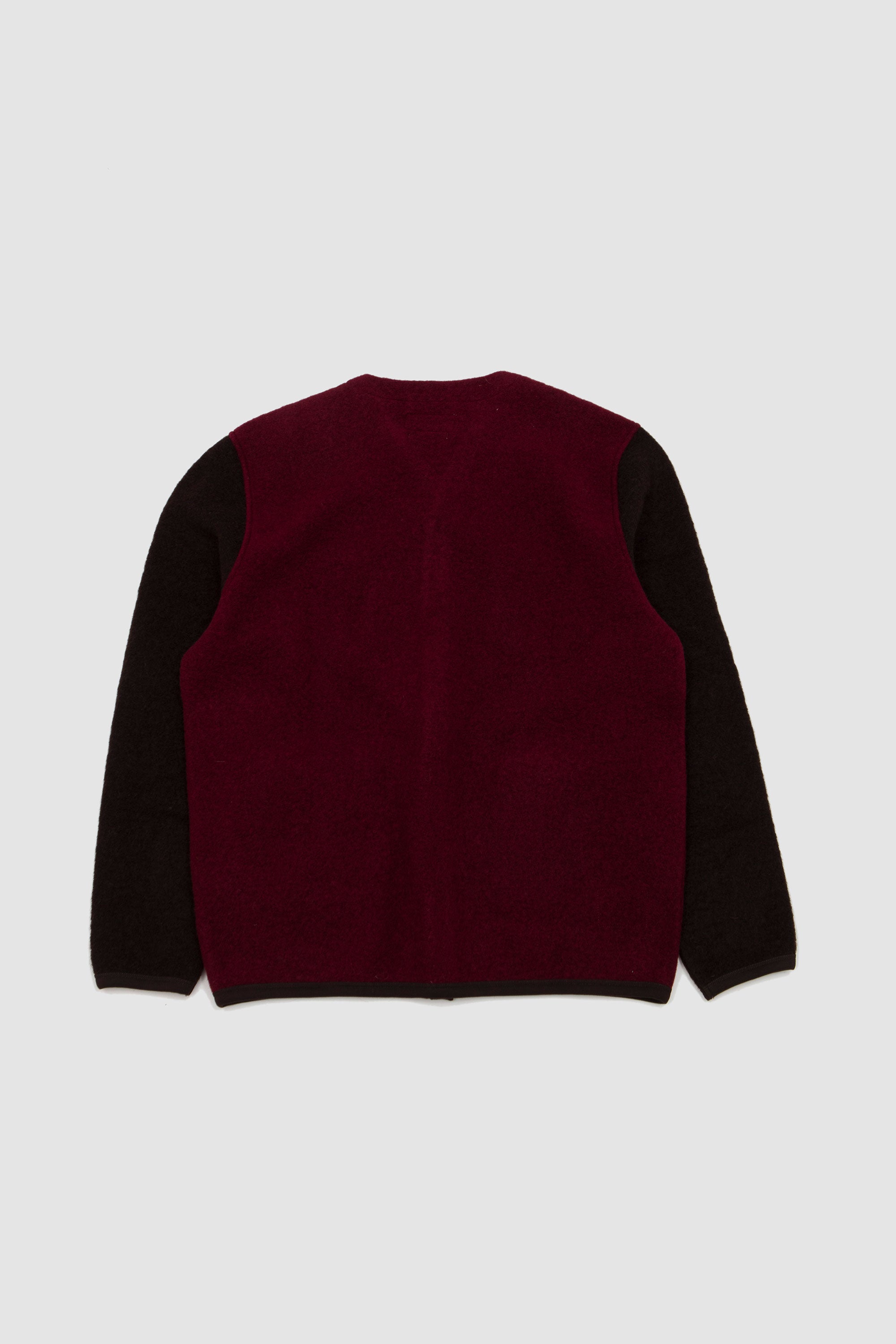 Cardigan Wool Fleece Berry/ Brown_4
