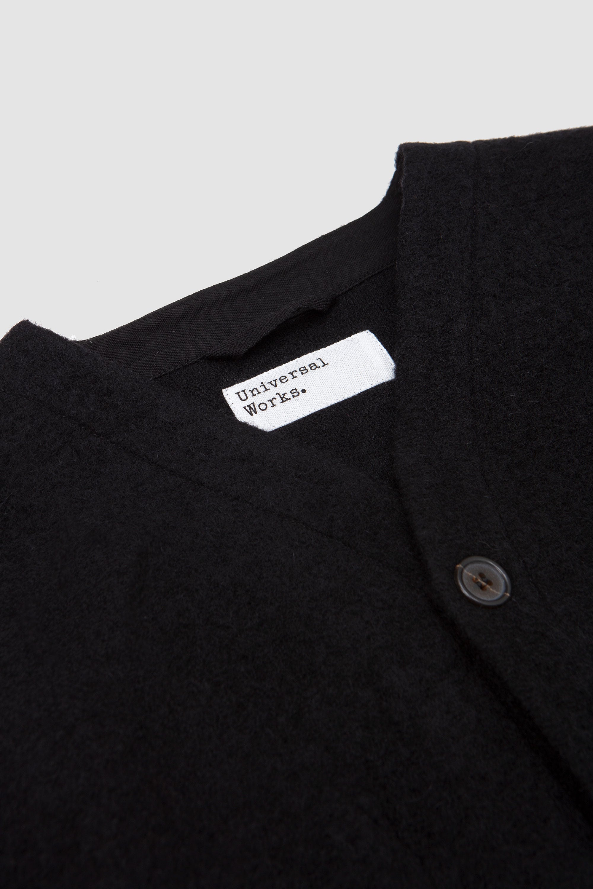 Cardigan Wool Fleece Black_2