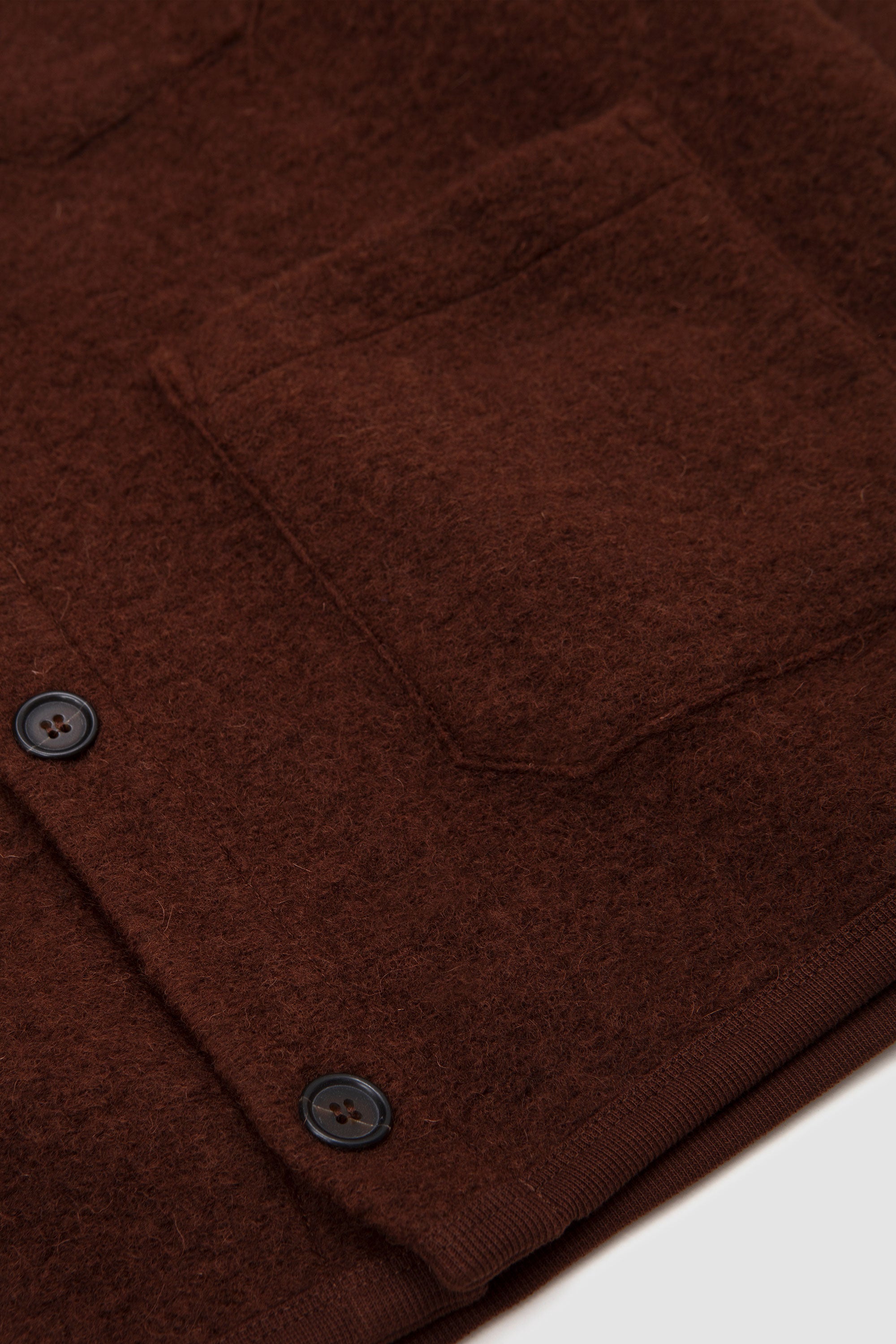 Cardigan Wool Fleece Cacao_3