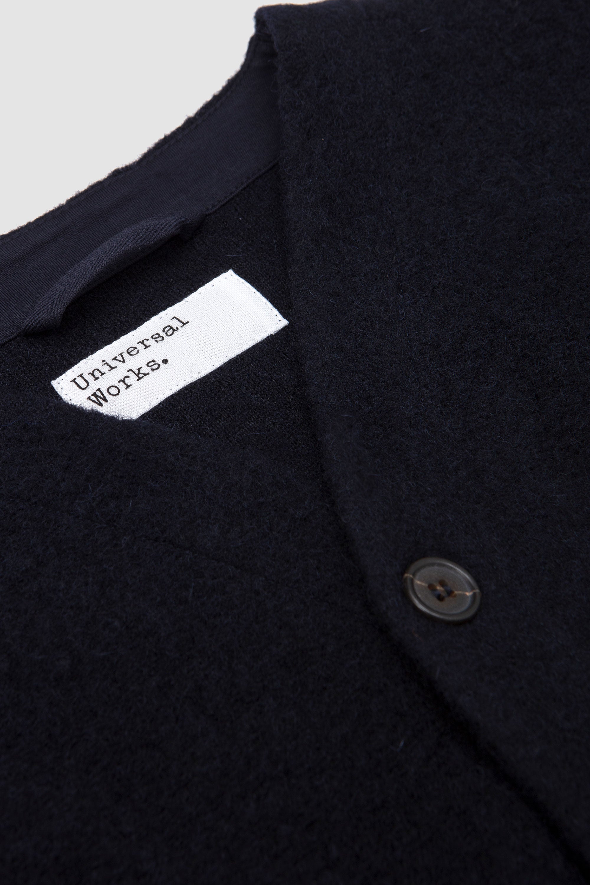 Cardigan Wool Fleece Navy_2