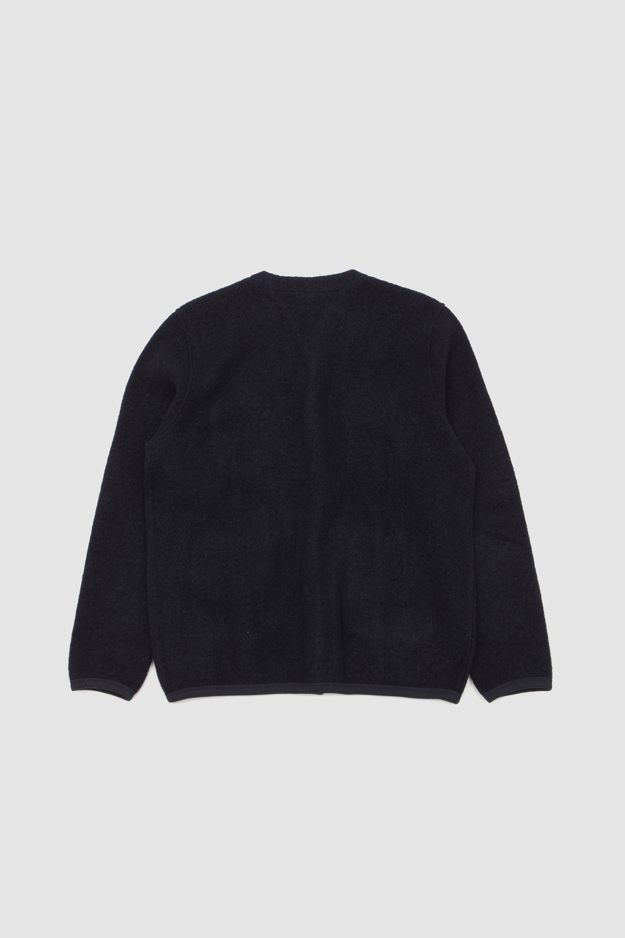 Cardigan Wool Fleece Navy_4