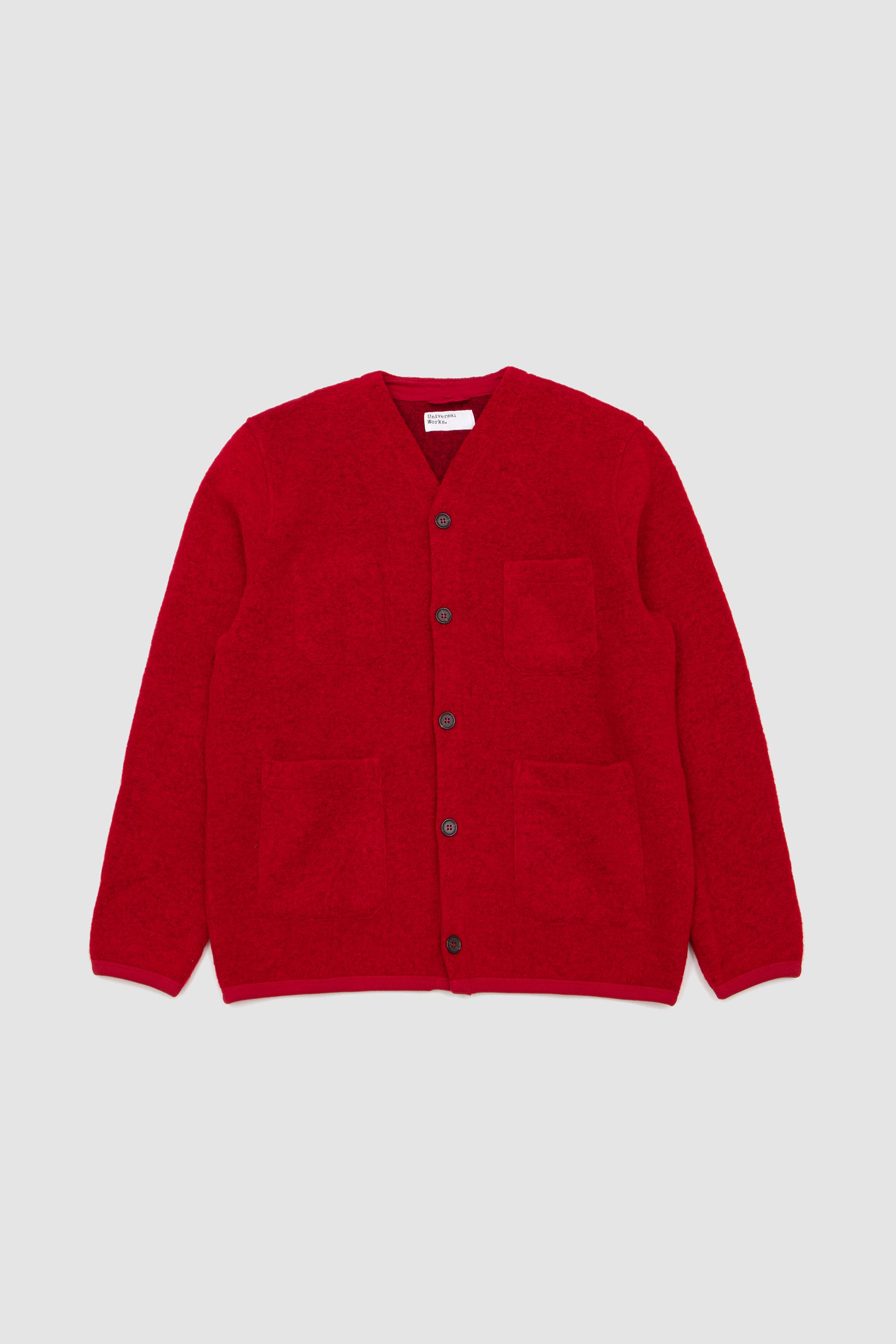 Cardigan Wool Fleece Scarlet_1