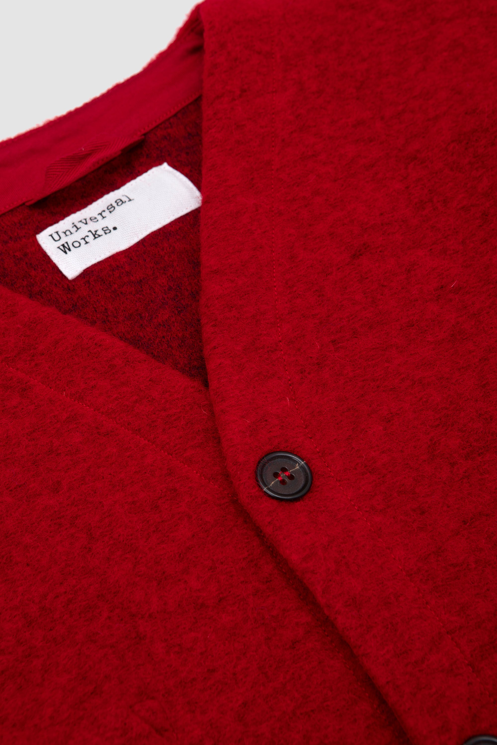 Cardigan Wool Fleece Scarlet_2