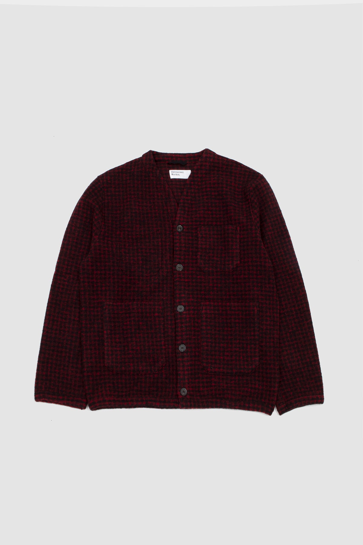 Cardigan Wool Mix Black/ Red
