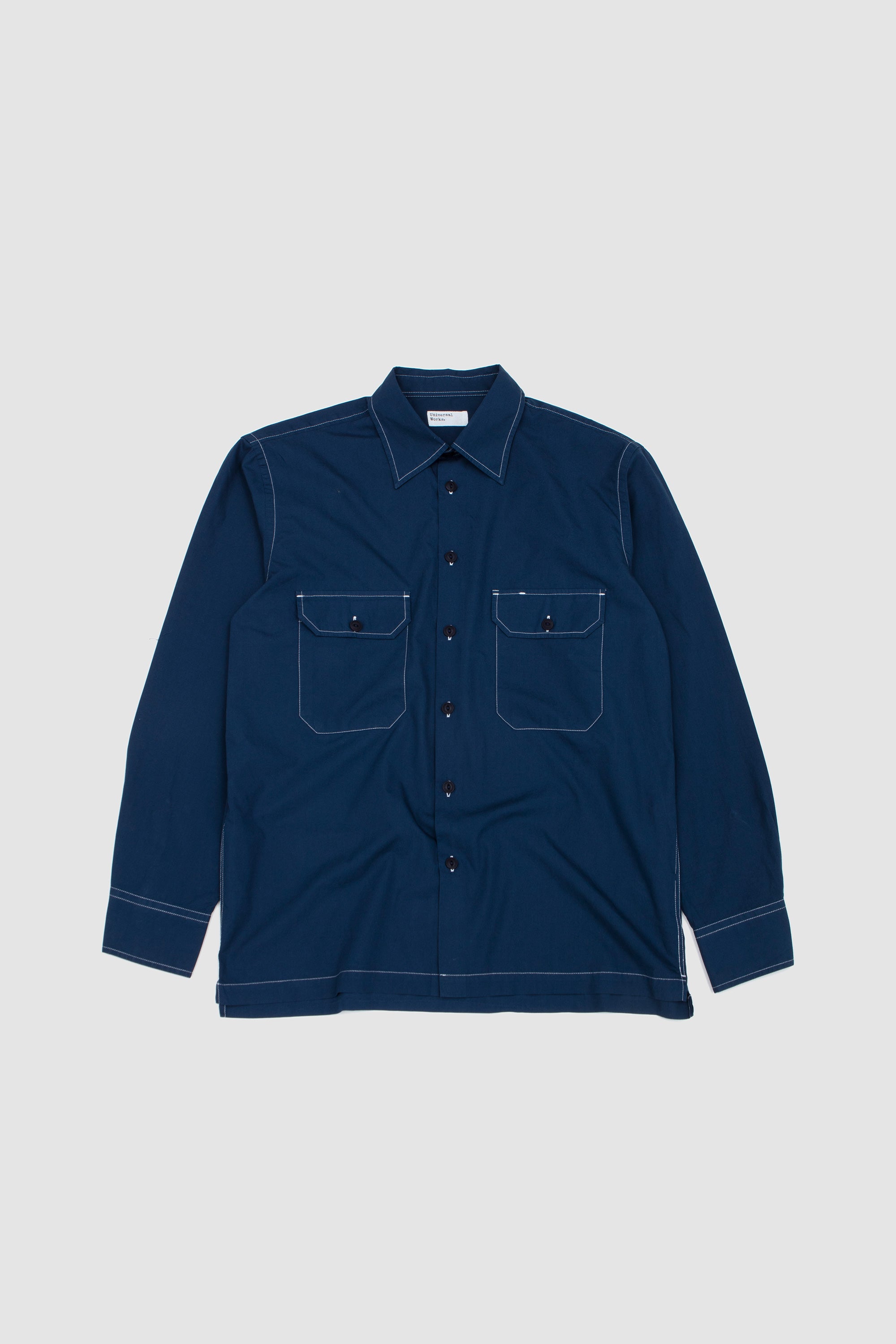 CPO Shirt Organic Fine Poplin Navy_1