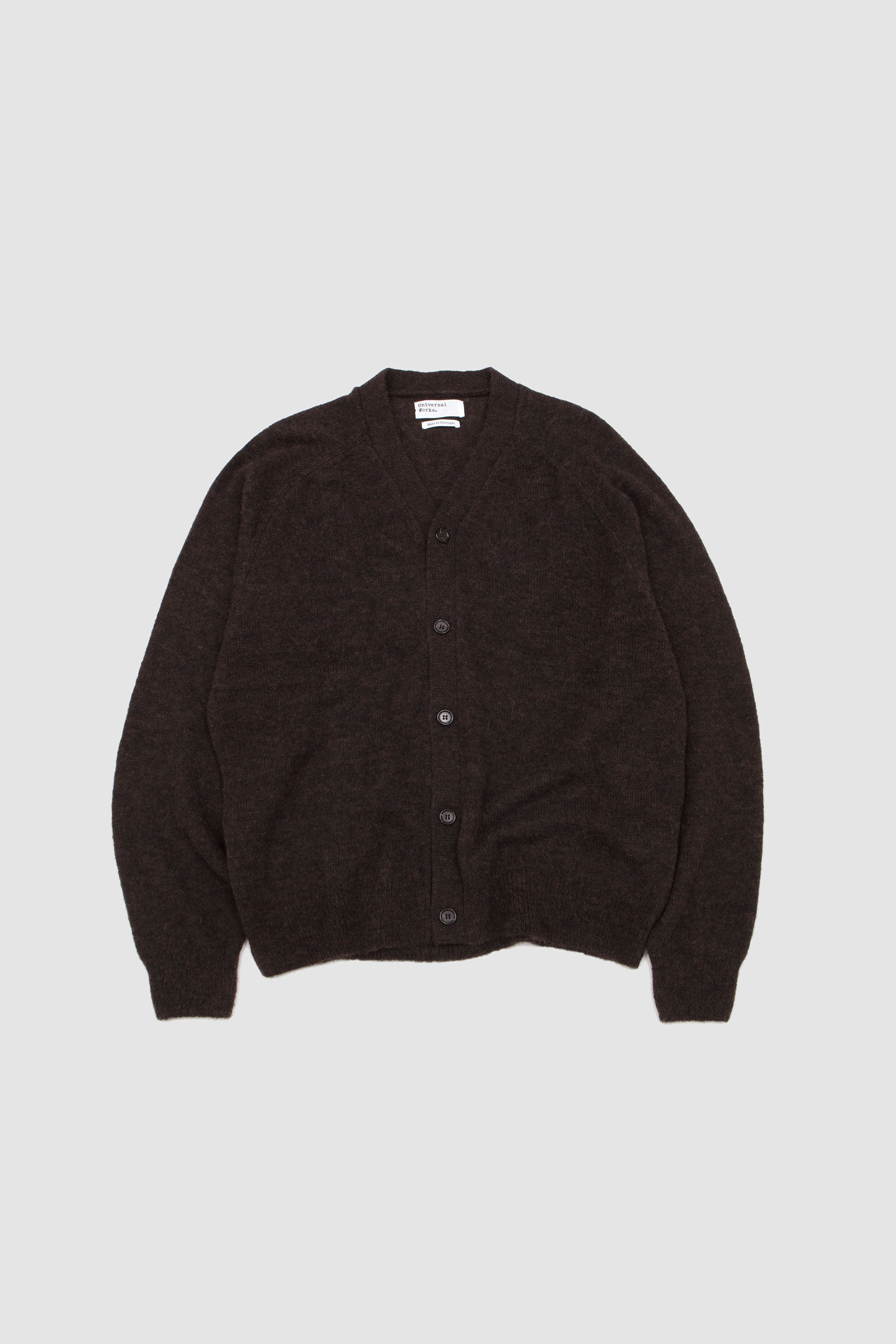 David Cardigan Alpaca Knit Brown_1
