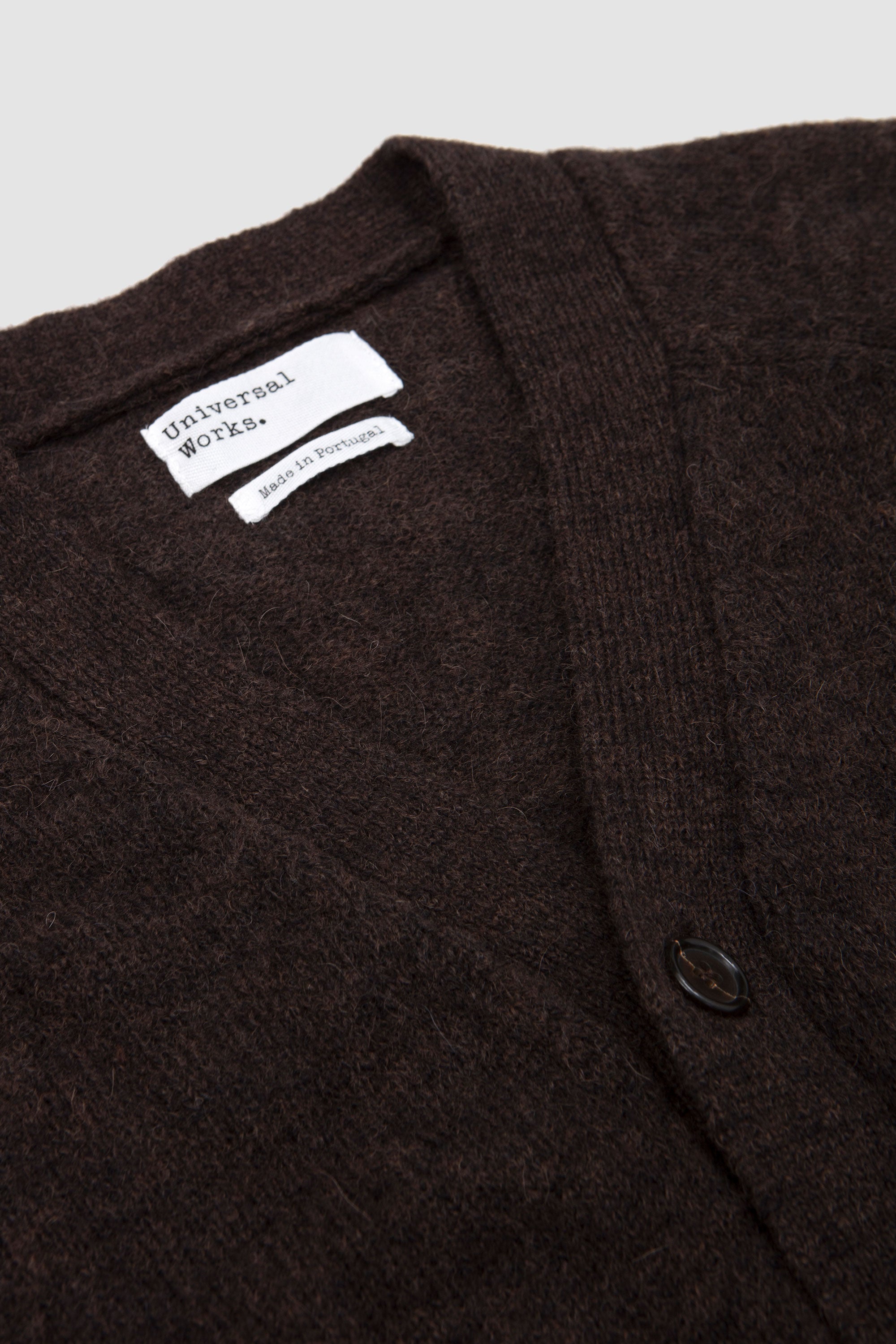 David Cardigan Alpaca Knit Brown_2