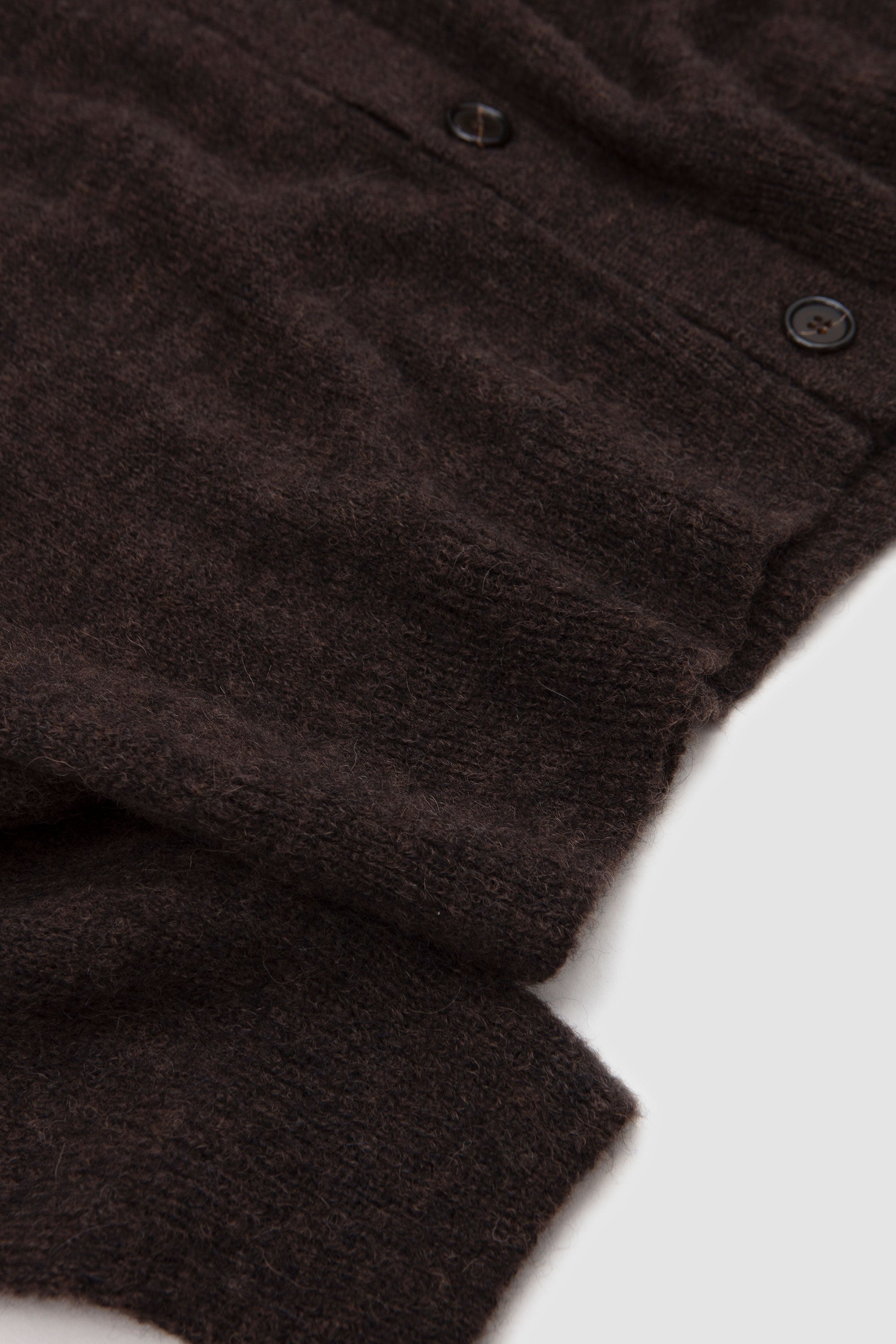 David Cardigan Alpaca Knit Brown_3