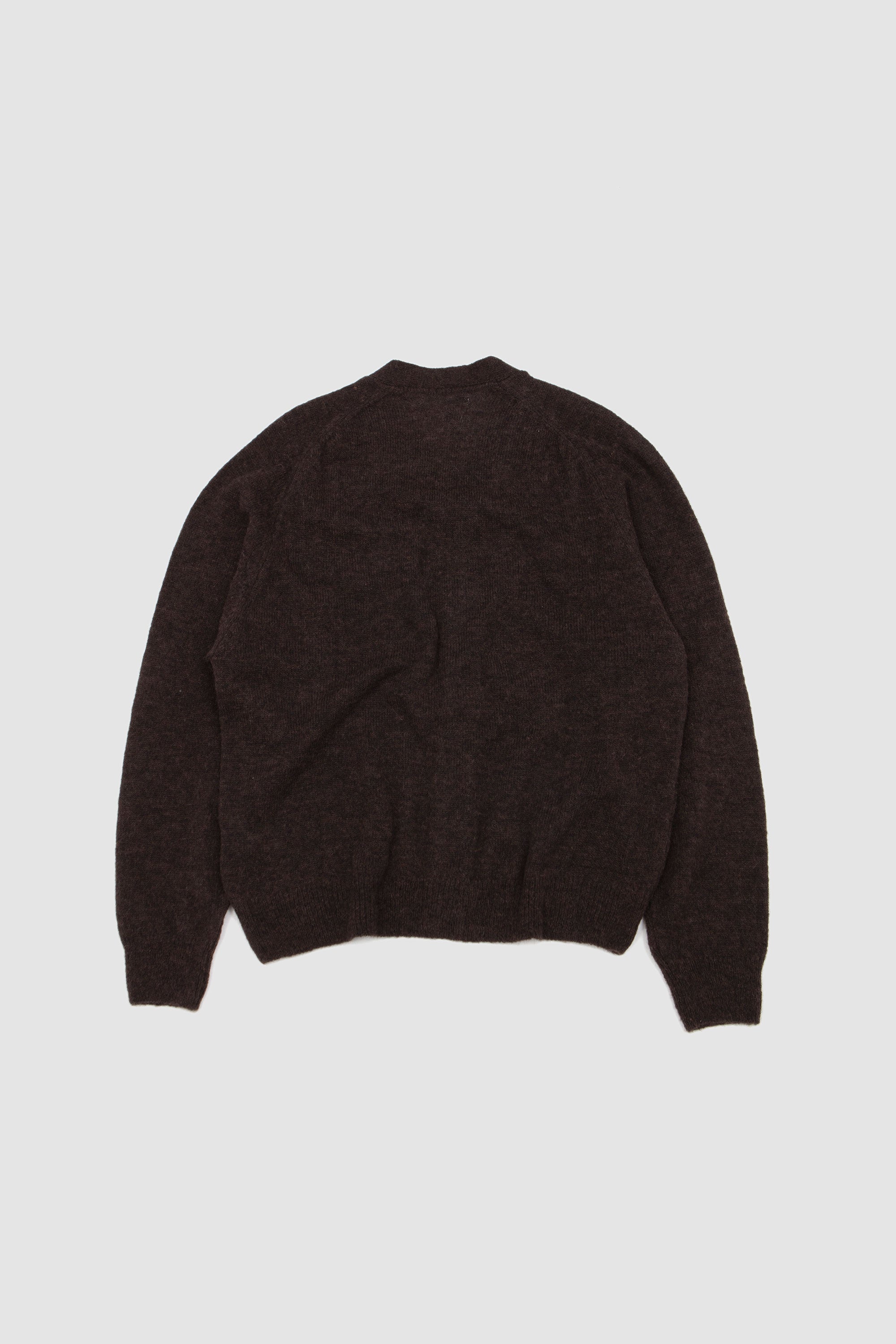 David Cardigan Alpaca Knit Brown_4