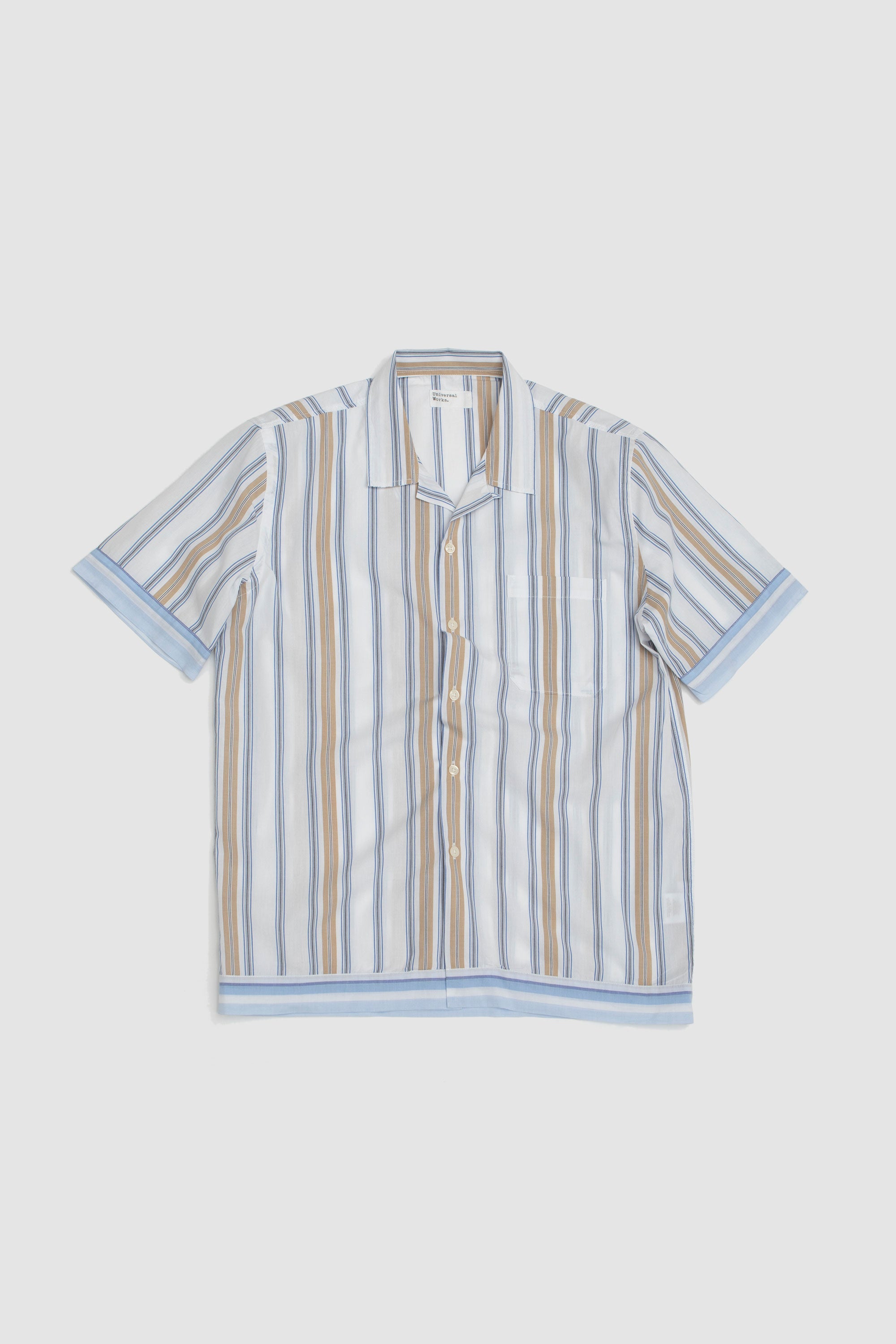 Dean Road Shirt Pop Stripe Three Blue/Sand