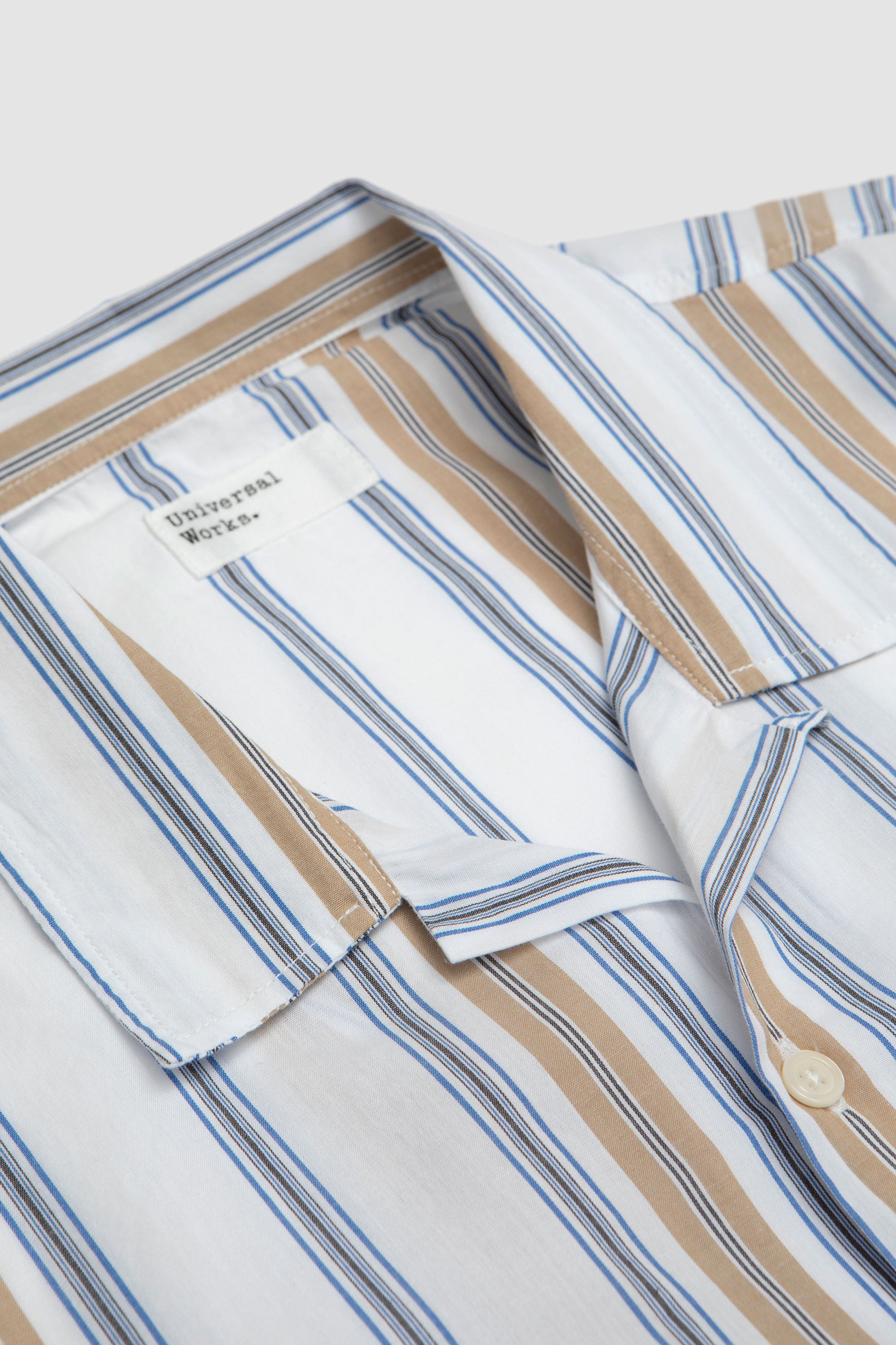 Dean Road Shirt Pop Stripe Three Blue/Sand