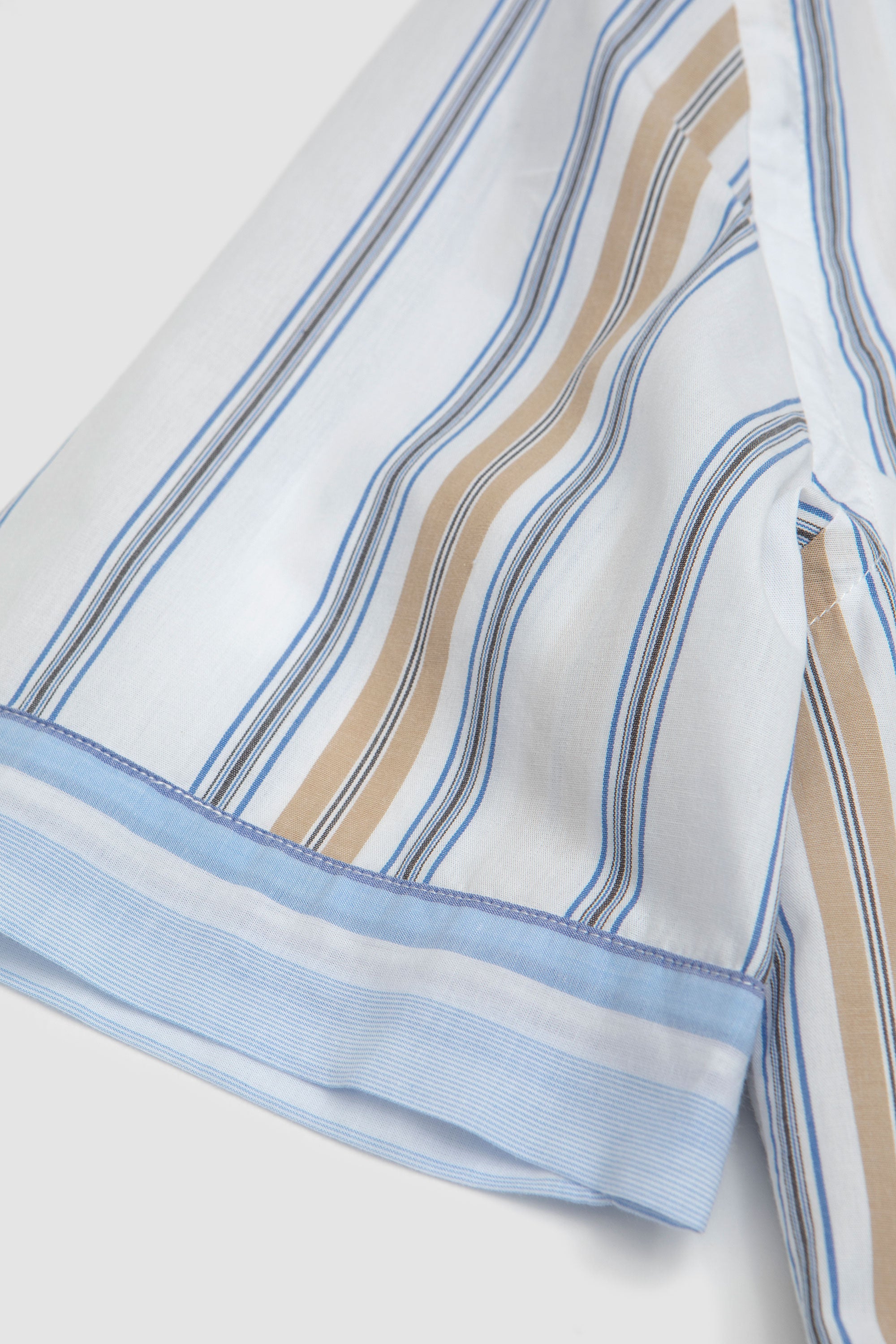 Dean Road Shirt Pop Stripe Three Blue/Sand