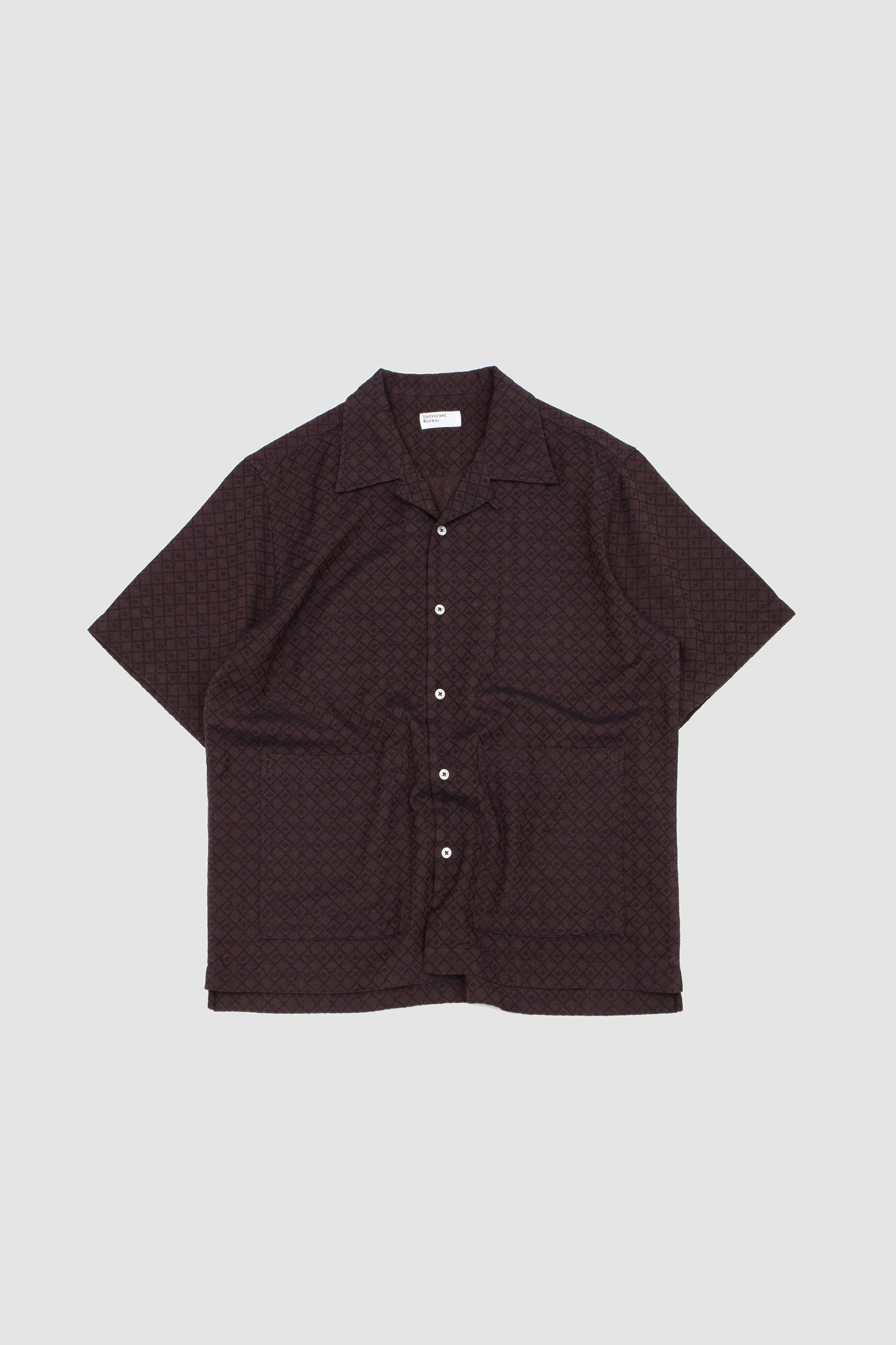 Deck Shirt Diamond Dobby Brown