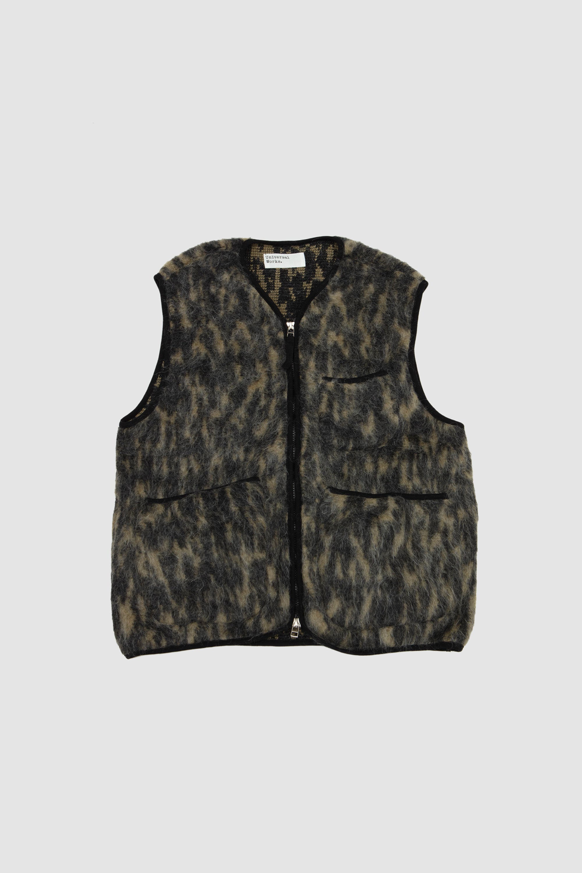 Dolce Fleece Zip Gilet Charcoal