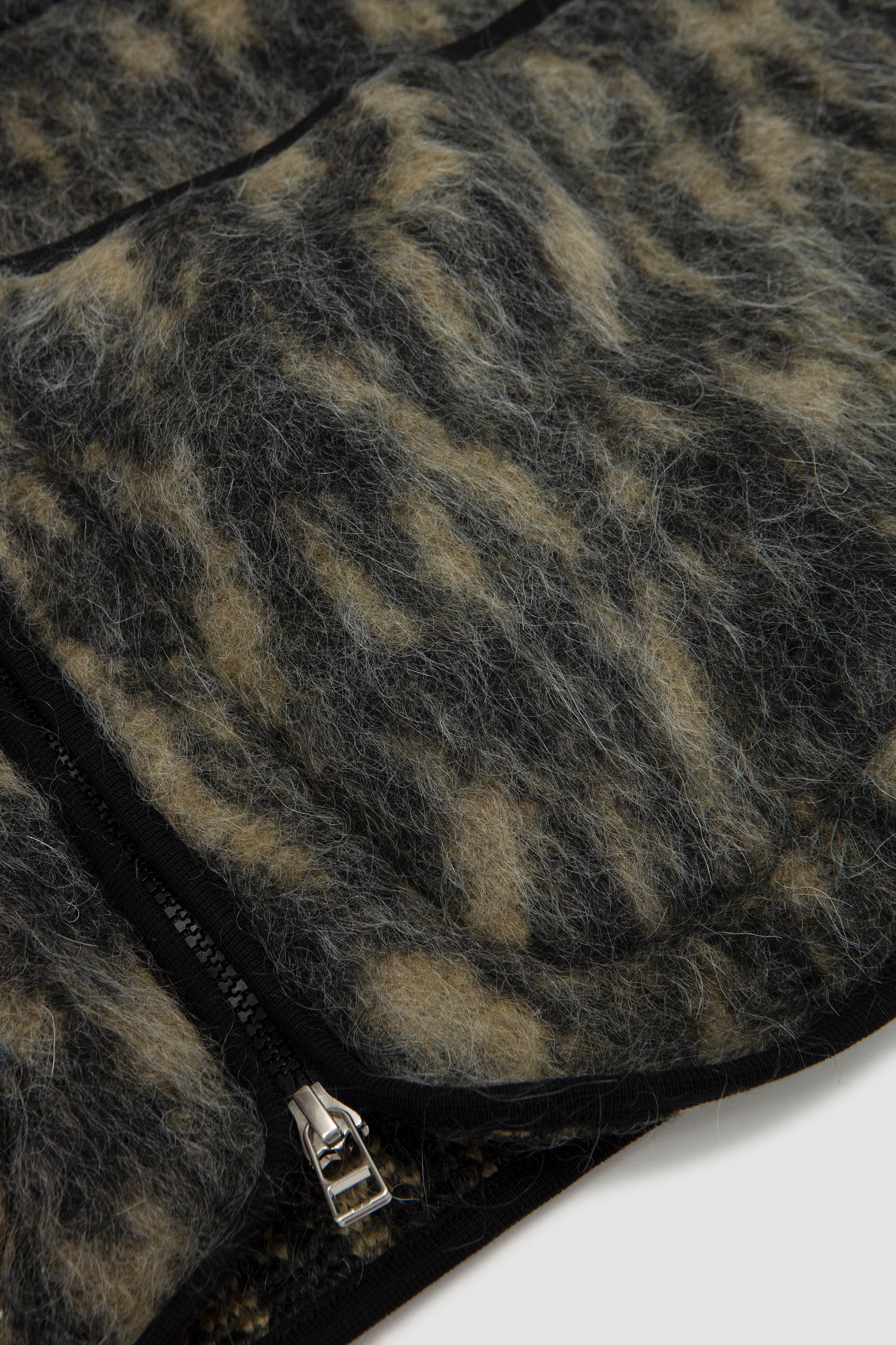 Dolce Fleece Zip Gilet Charcoal