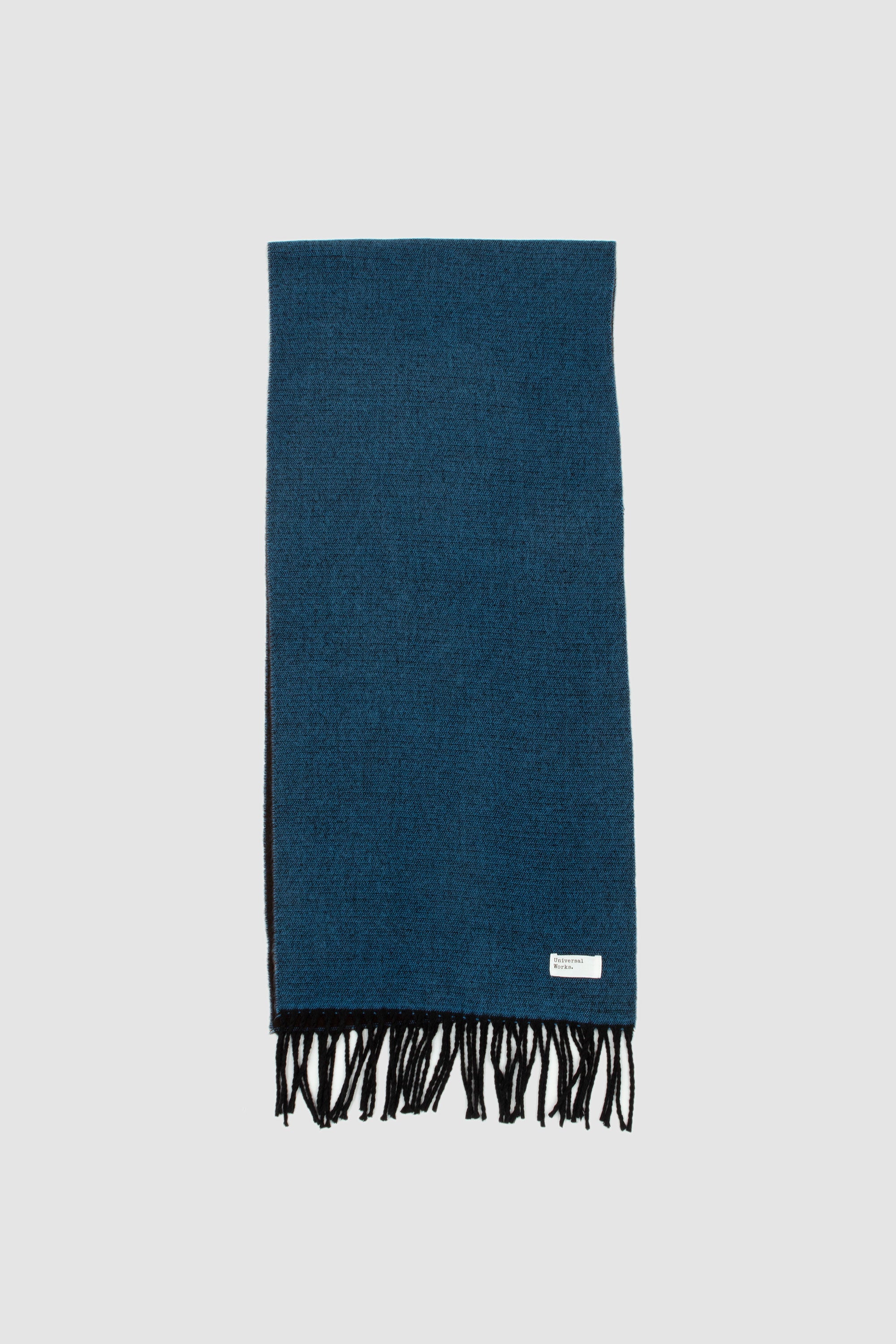 Double Sided Scarf Light Blue/ Brown_1