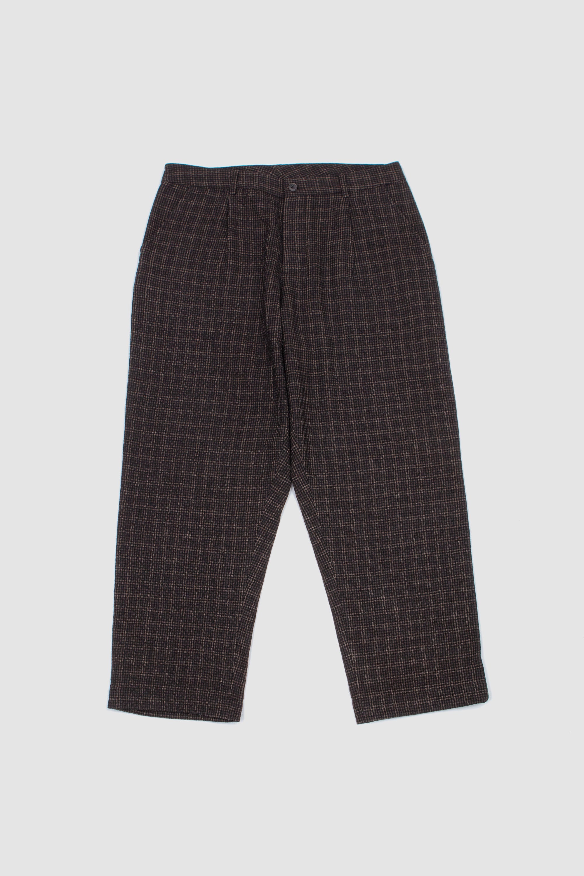 Duke Pant Cedar Check Brown