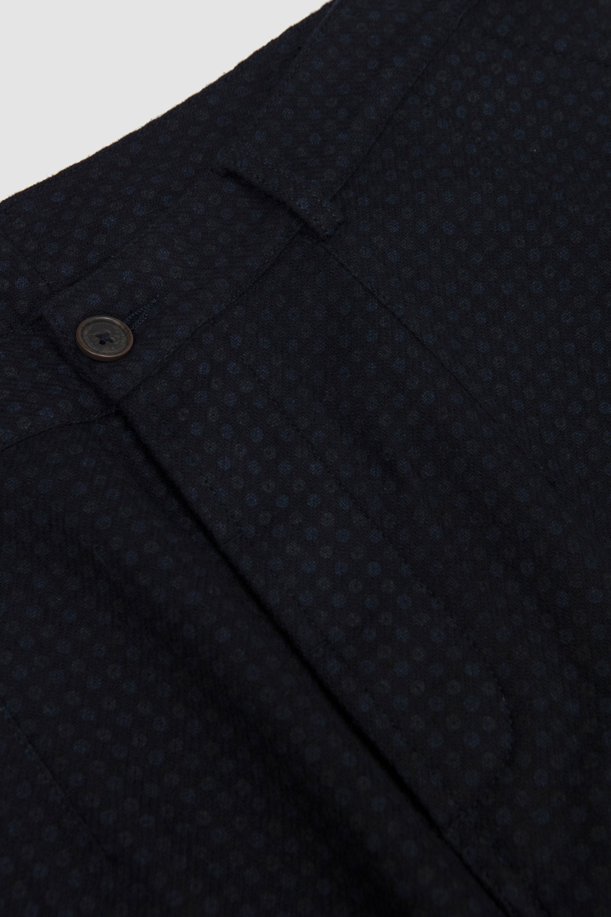 Dutch Pant Dot Print Flannel Navy