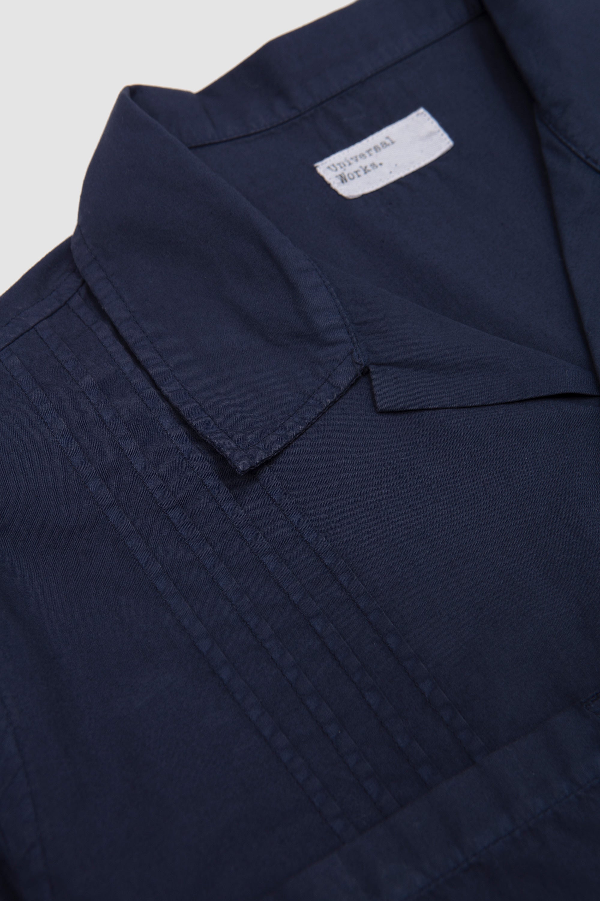 Dwight Overshirt Poplin Navy_2
