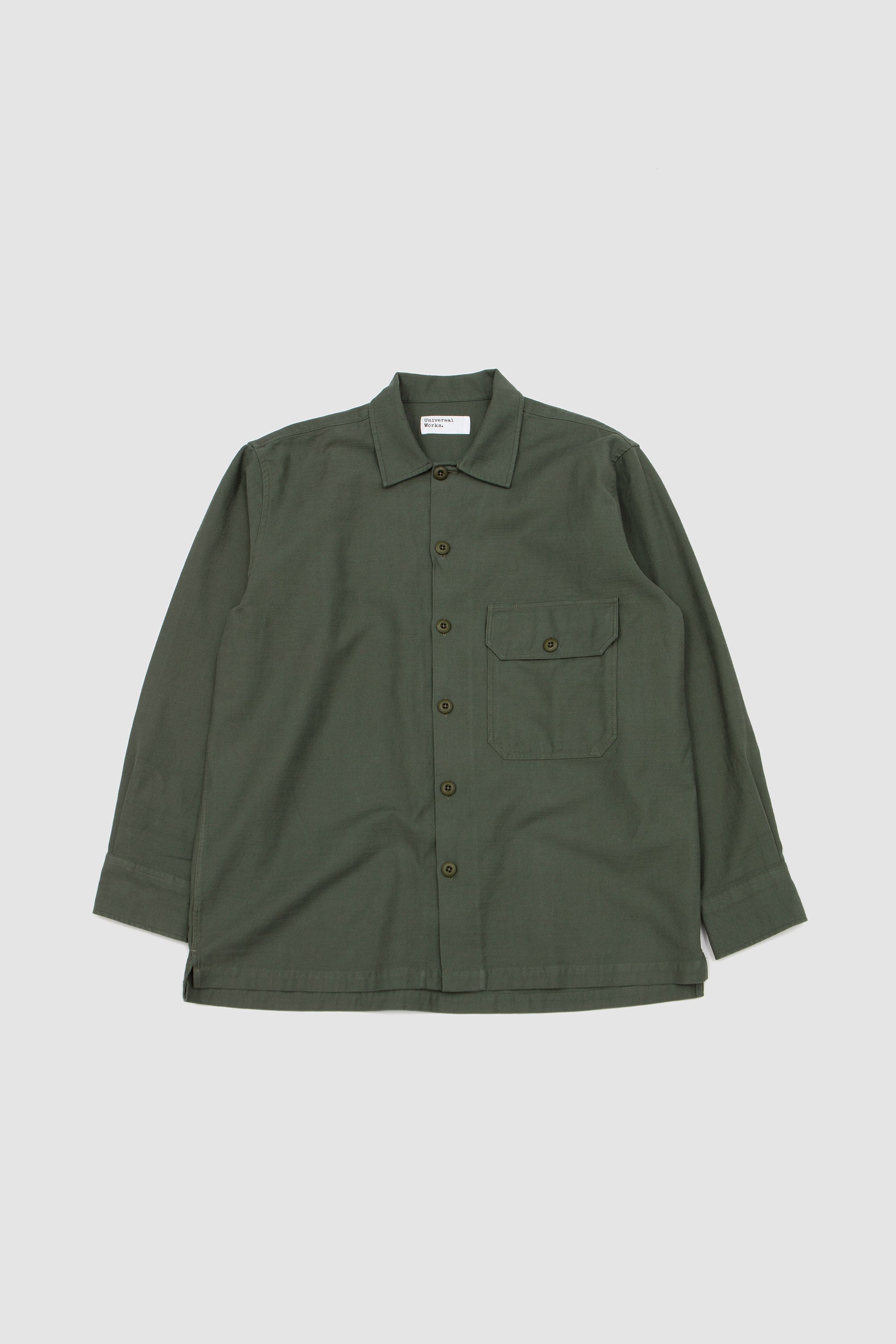 Fatigue Shirt Slub Sateen Olive
