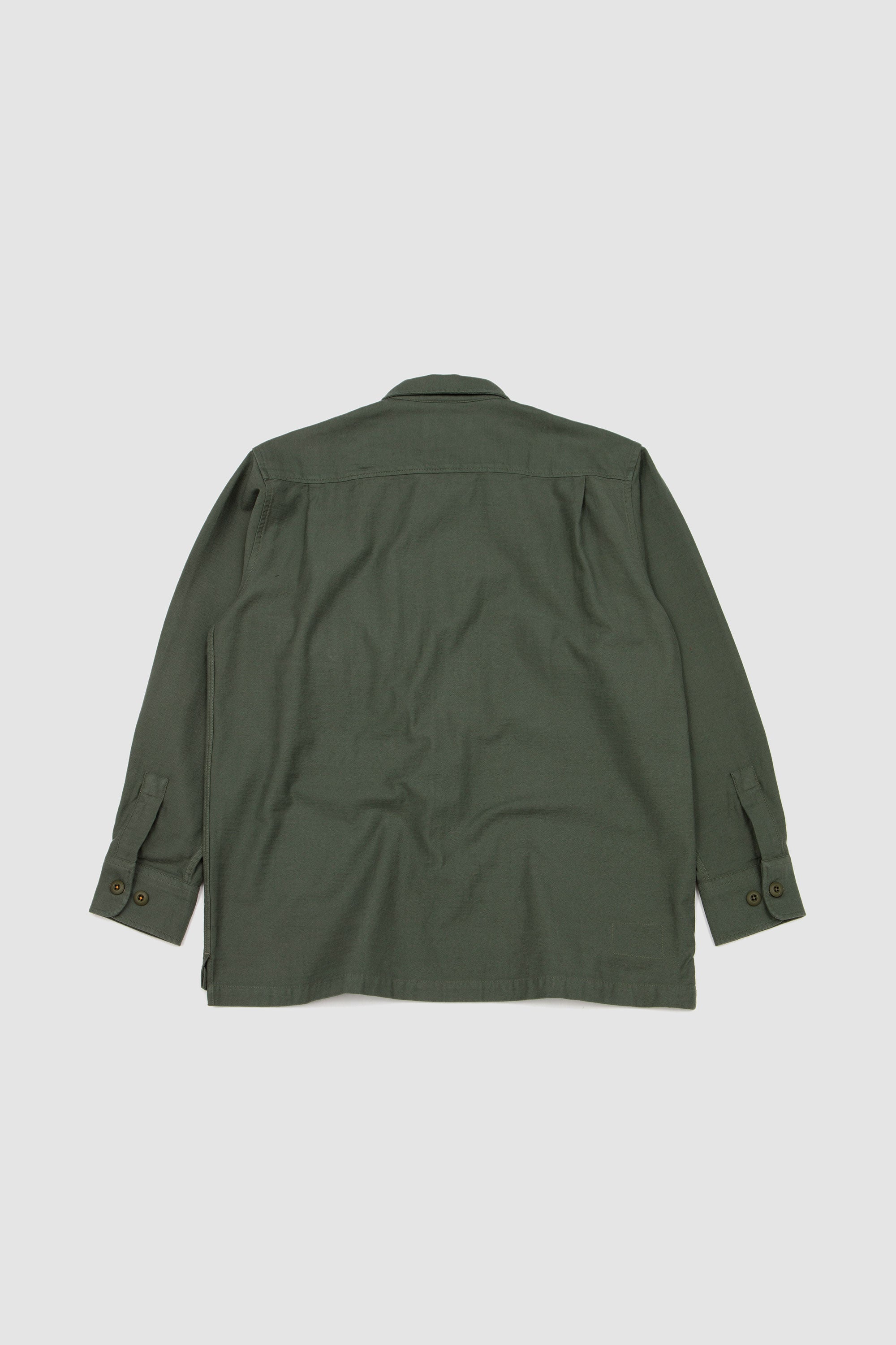 Fatigue Shirt Slub Sateen Olive_4