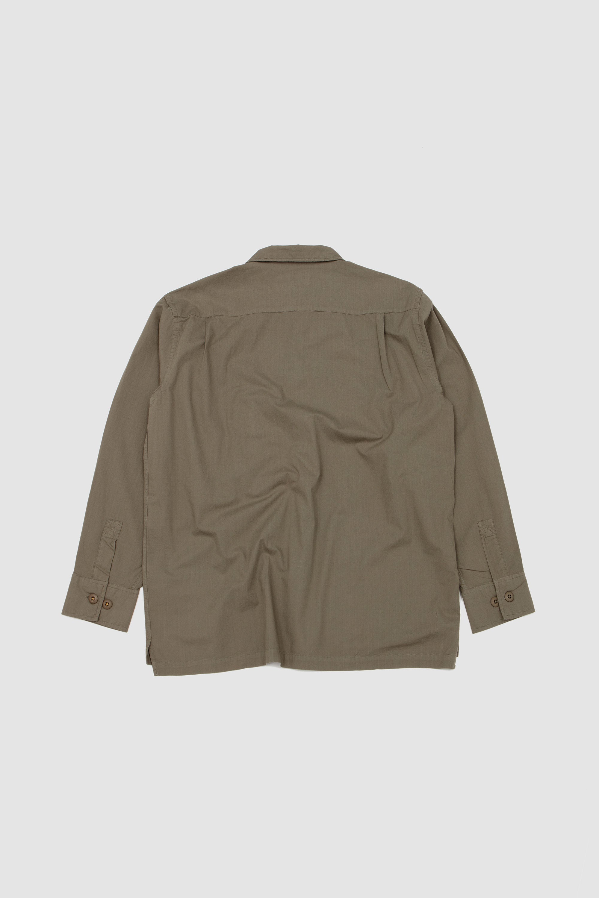 Fatigue Shirt Slub Shirting Olive_4
