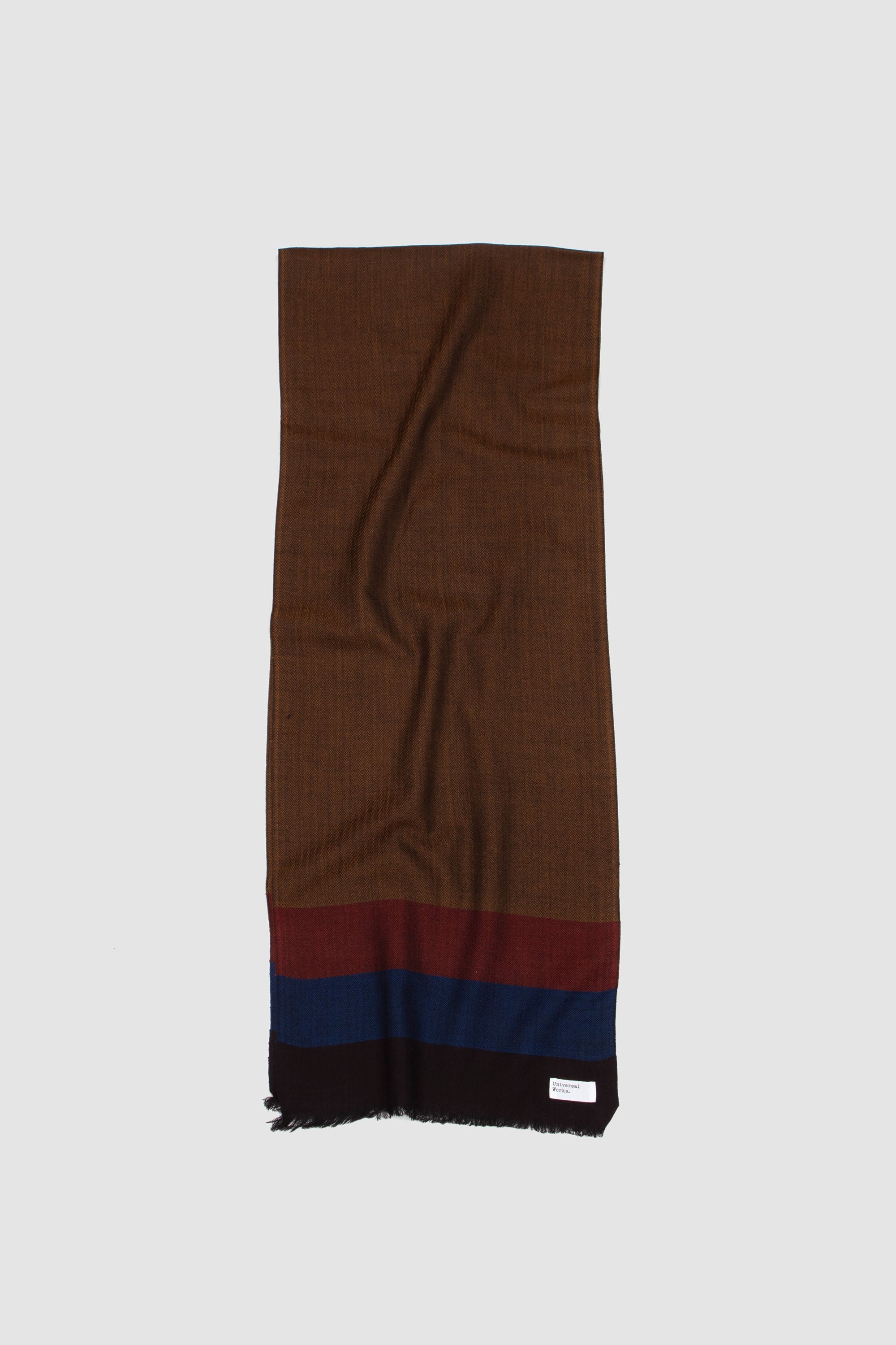 Himalayan Scarf Reversible Wool Brown