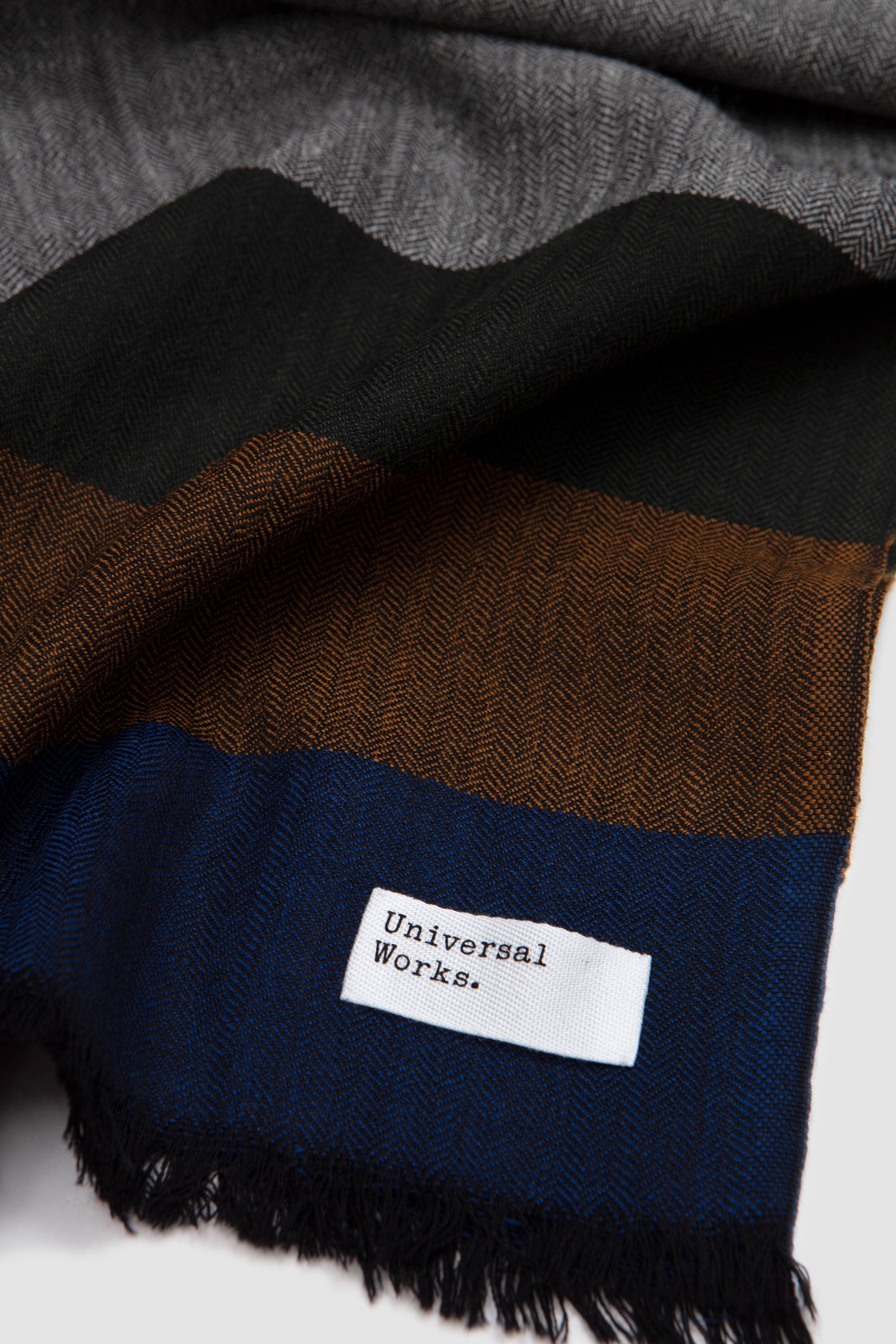 Himalayan Scarf Reversible Wool Grey
