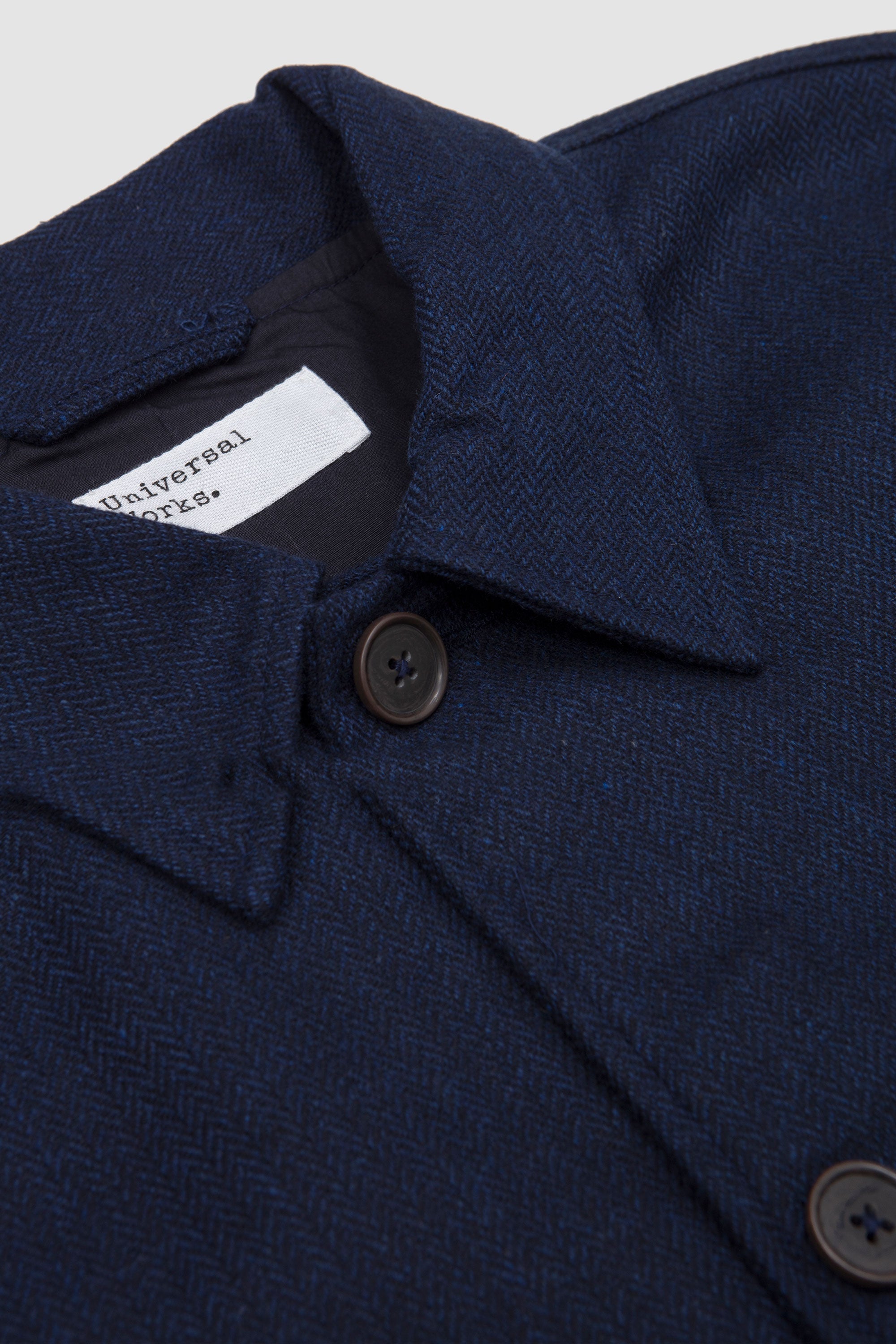Ives Jacket Wool Herringbone Navy_2