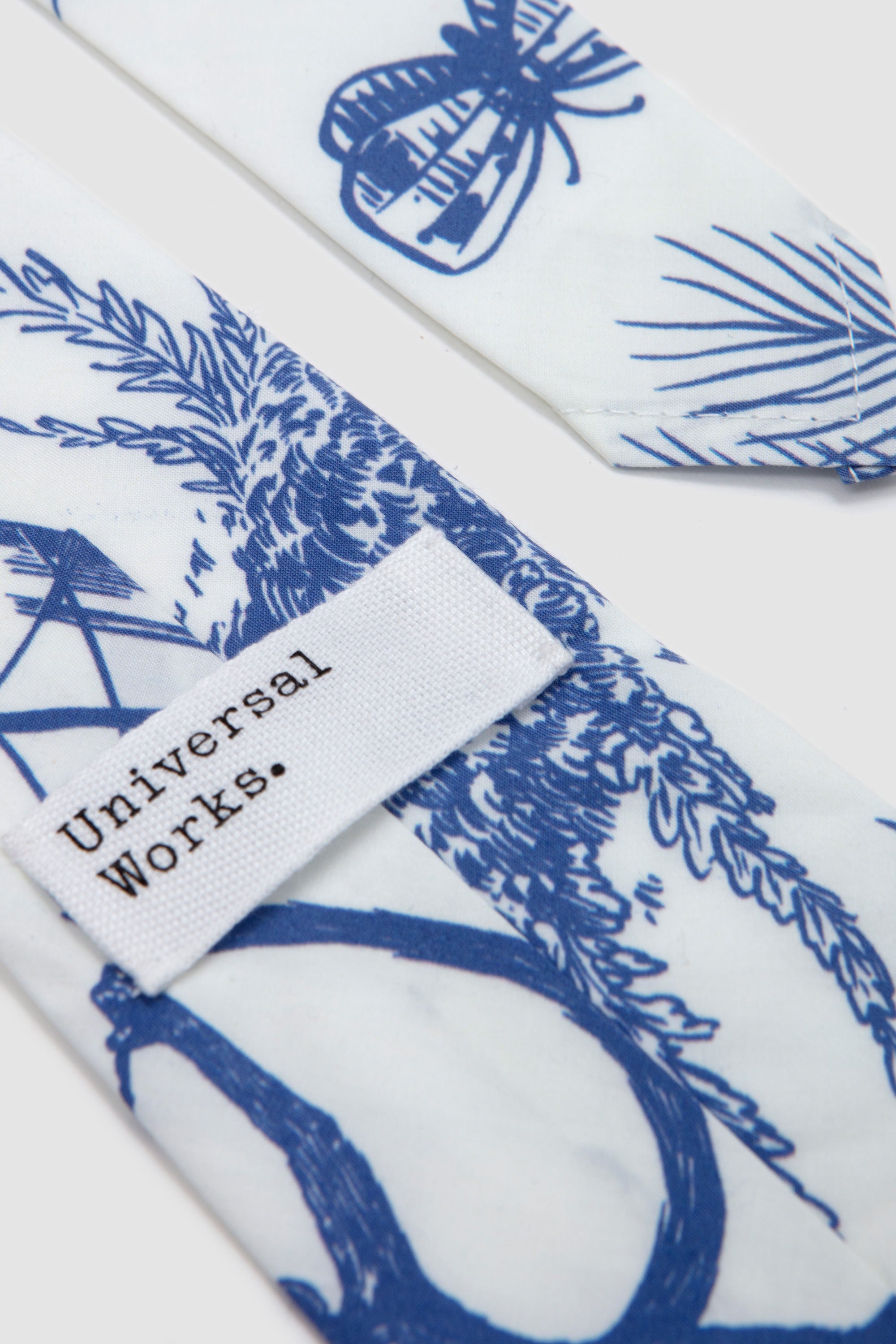 Jungle Toile Poplin Tie White_4