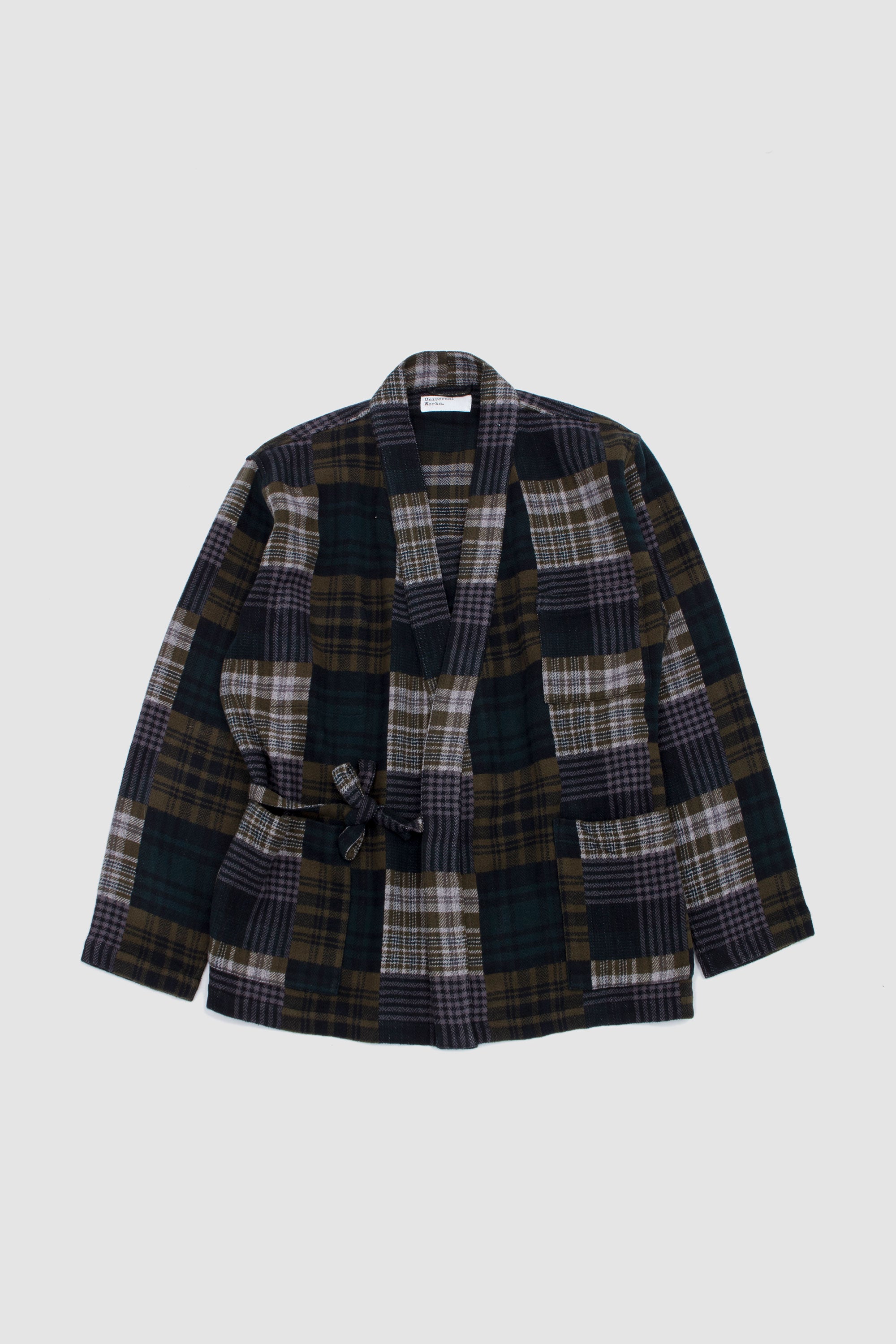 Kyoto Work Jacket Japanese Patchwork Green_1